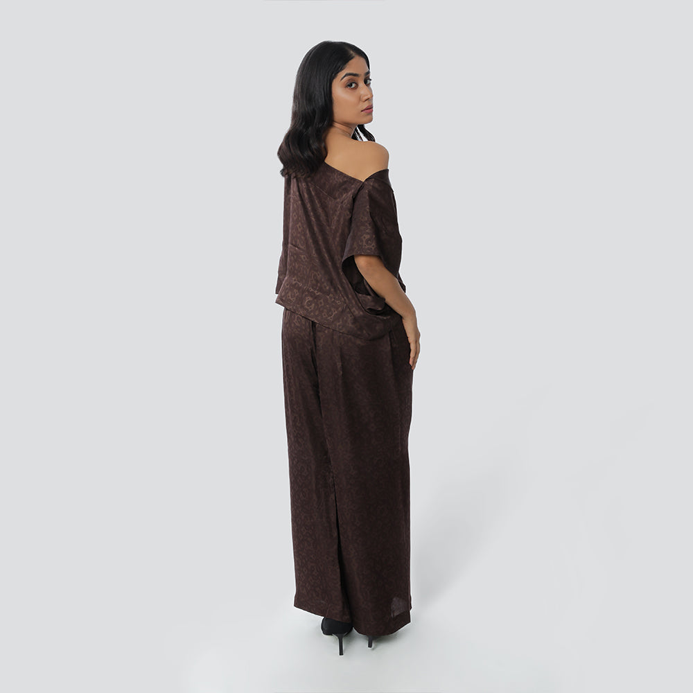 Kolam Off - Shoulder Top + Bollywood Pants