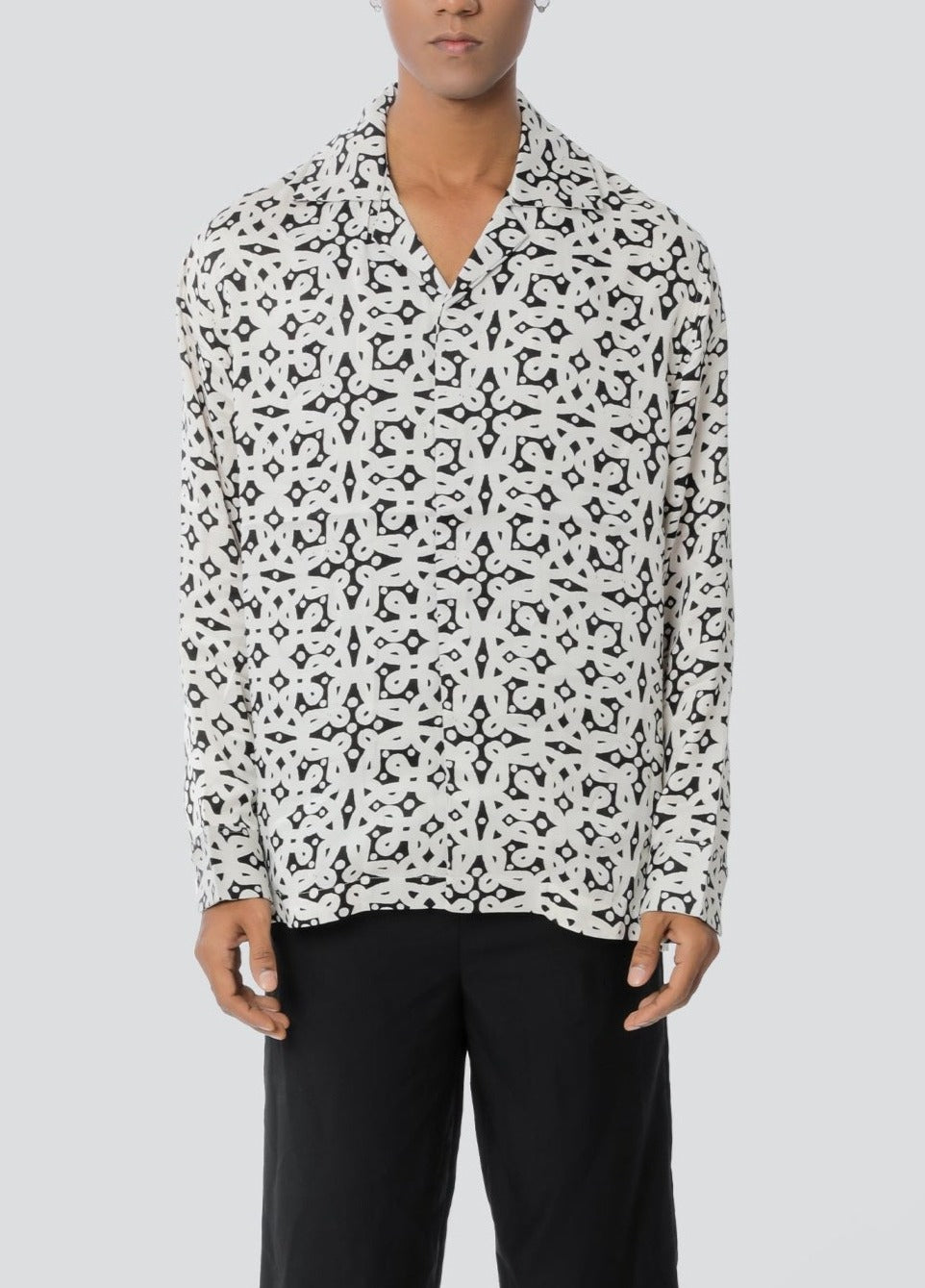 Kolam Block Print Shirt