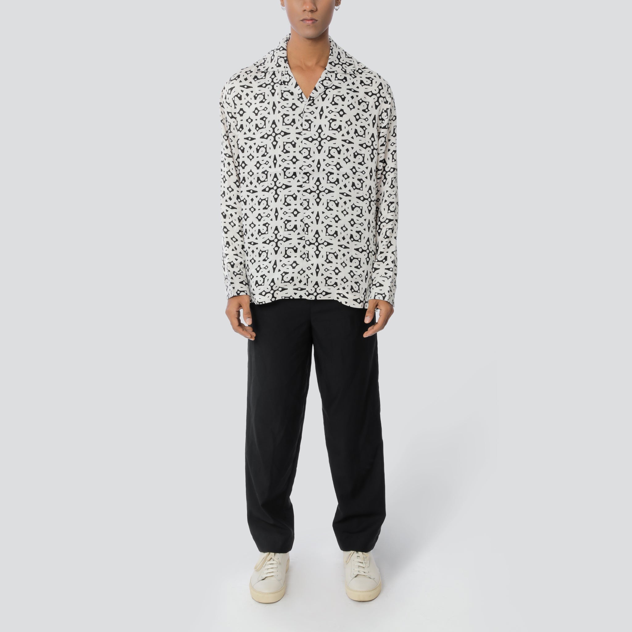 Kolam Block Print Shirt