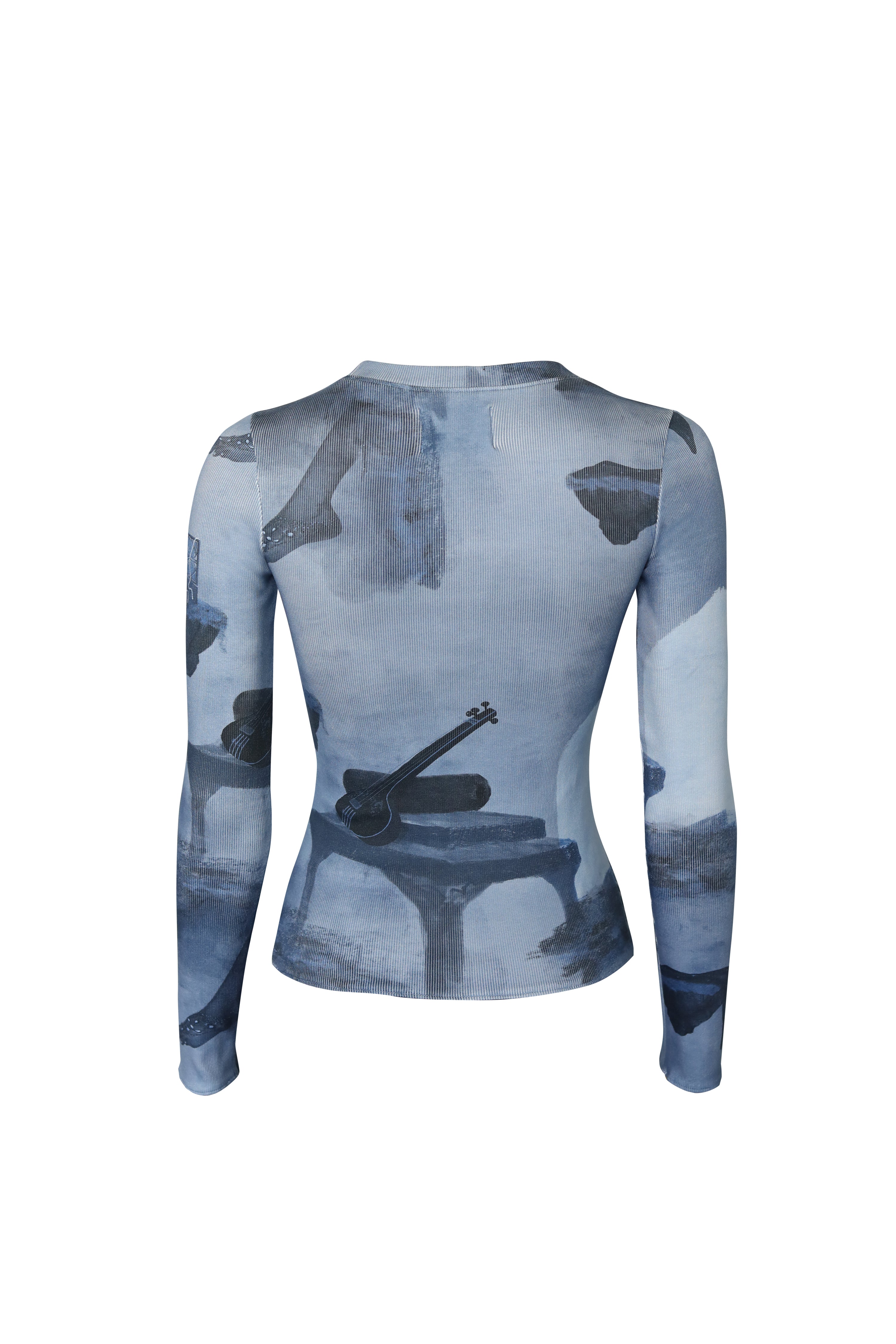Surrealist tonal rib tee