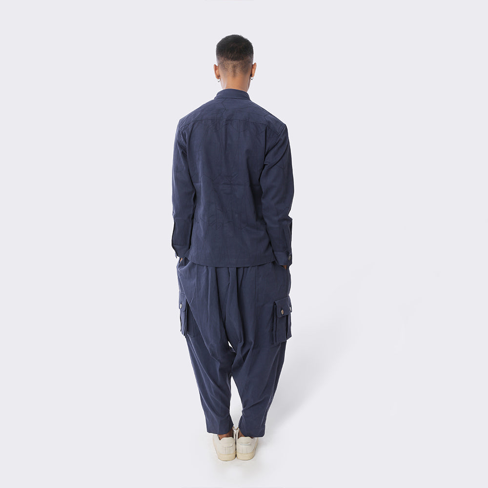 Military Shacket + Workwear Dhoti Trousers