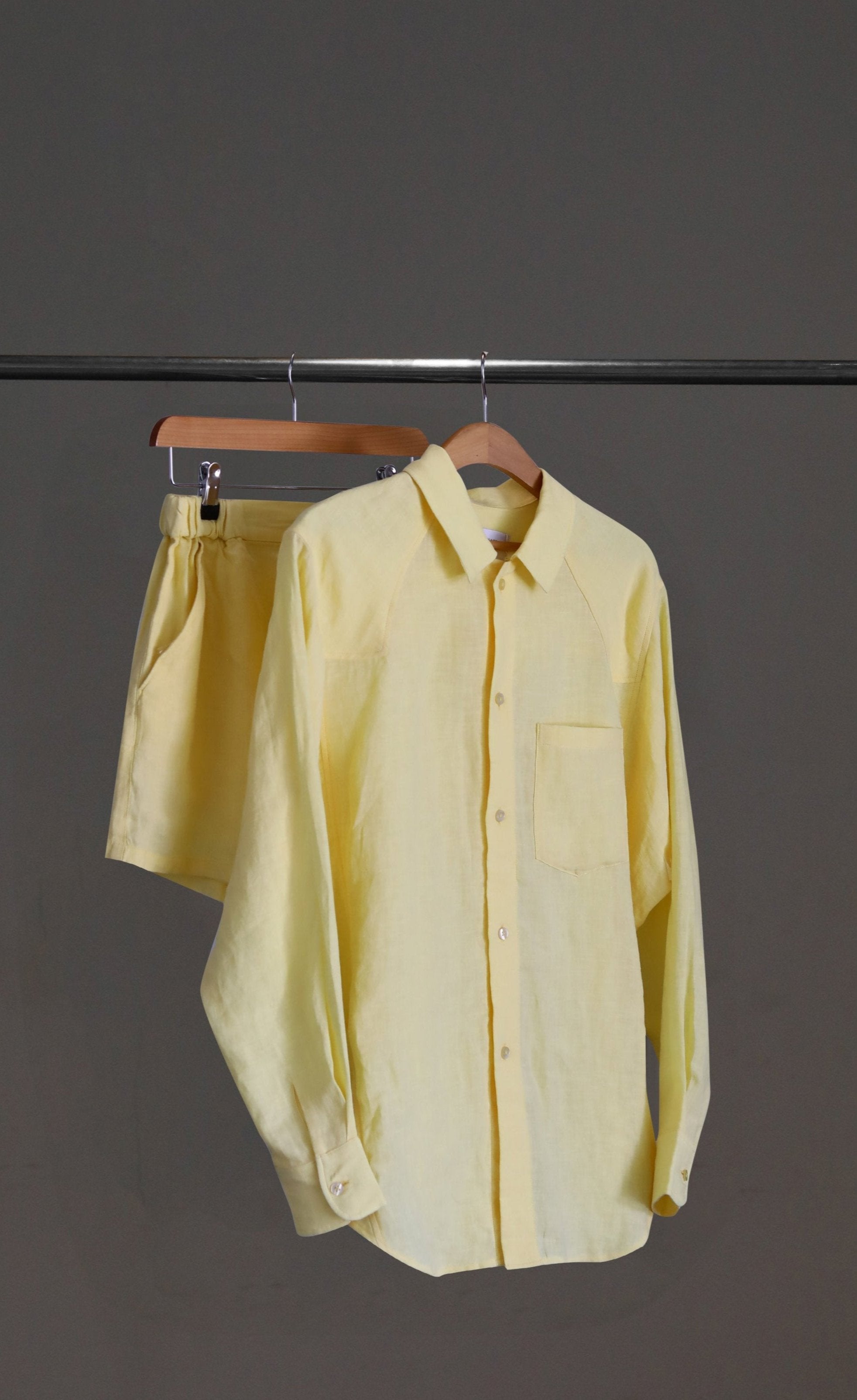 Linen Shirt & Shorts Coord