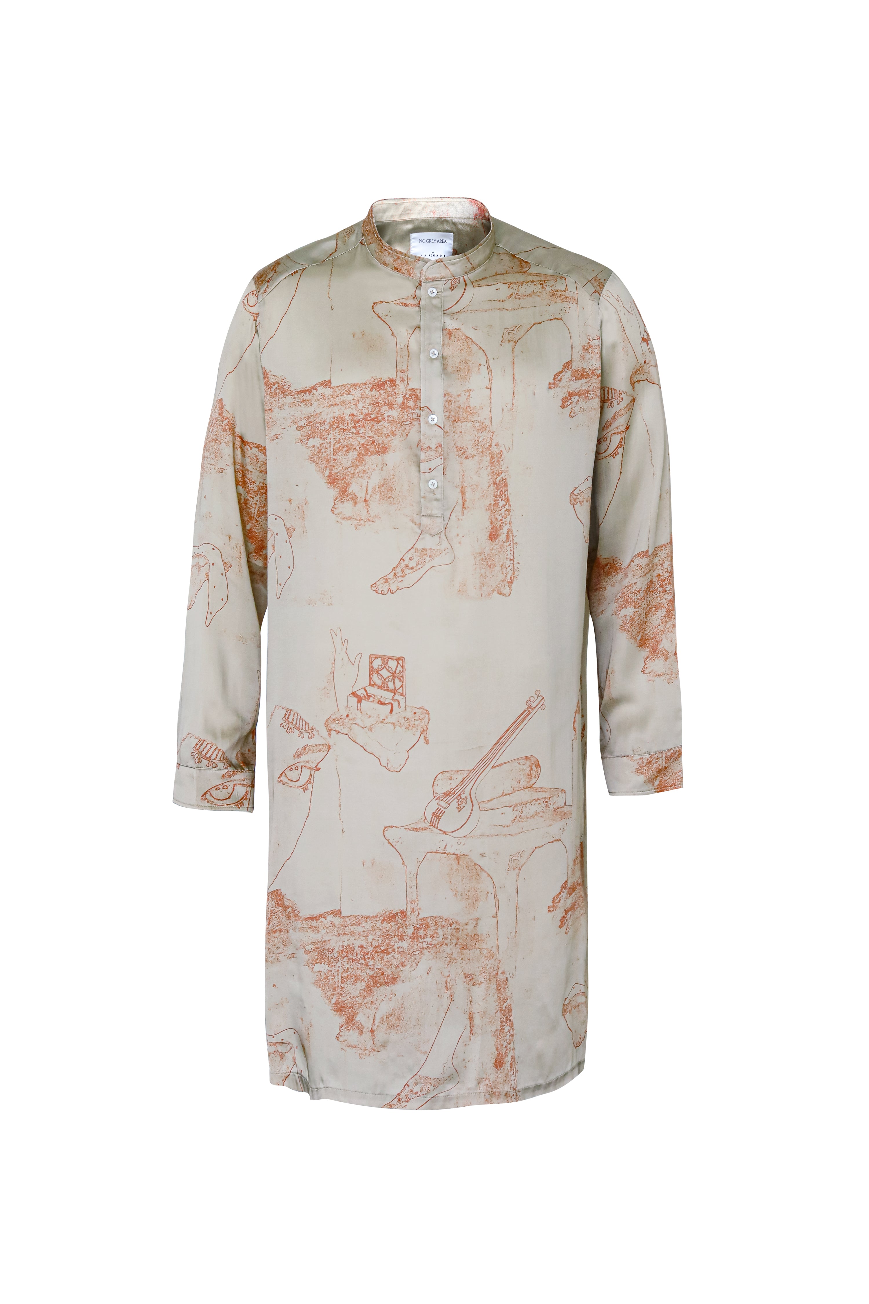 Surrealist Outline Kurta Set