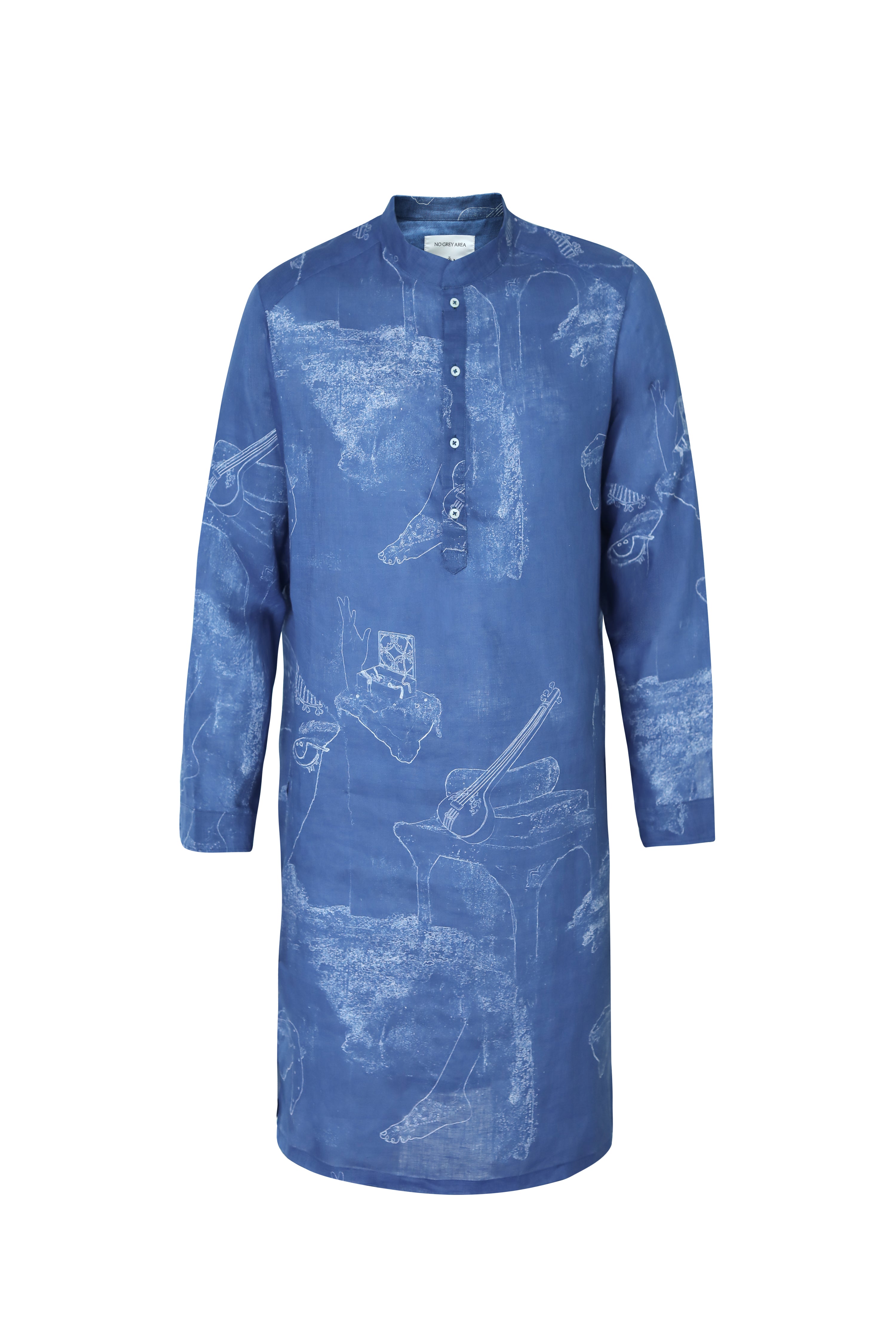Surrealist Outline Kurta Set