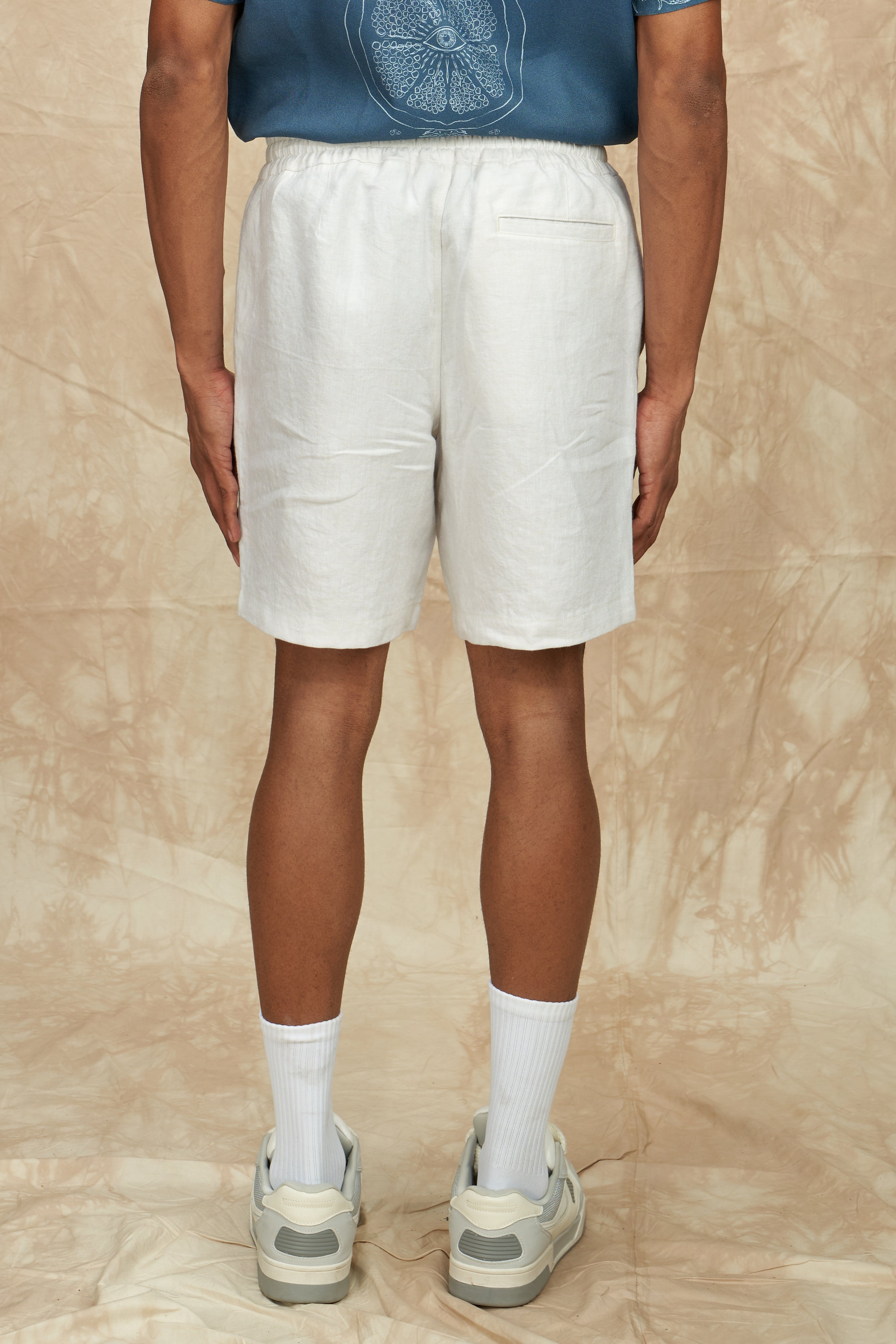 Elasticated Linen Shorts