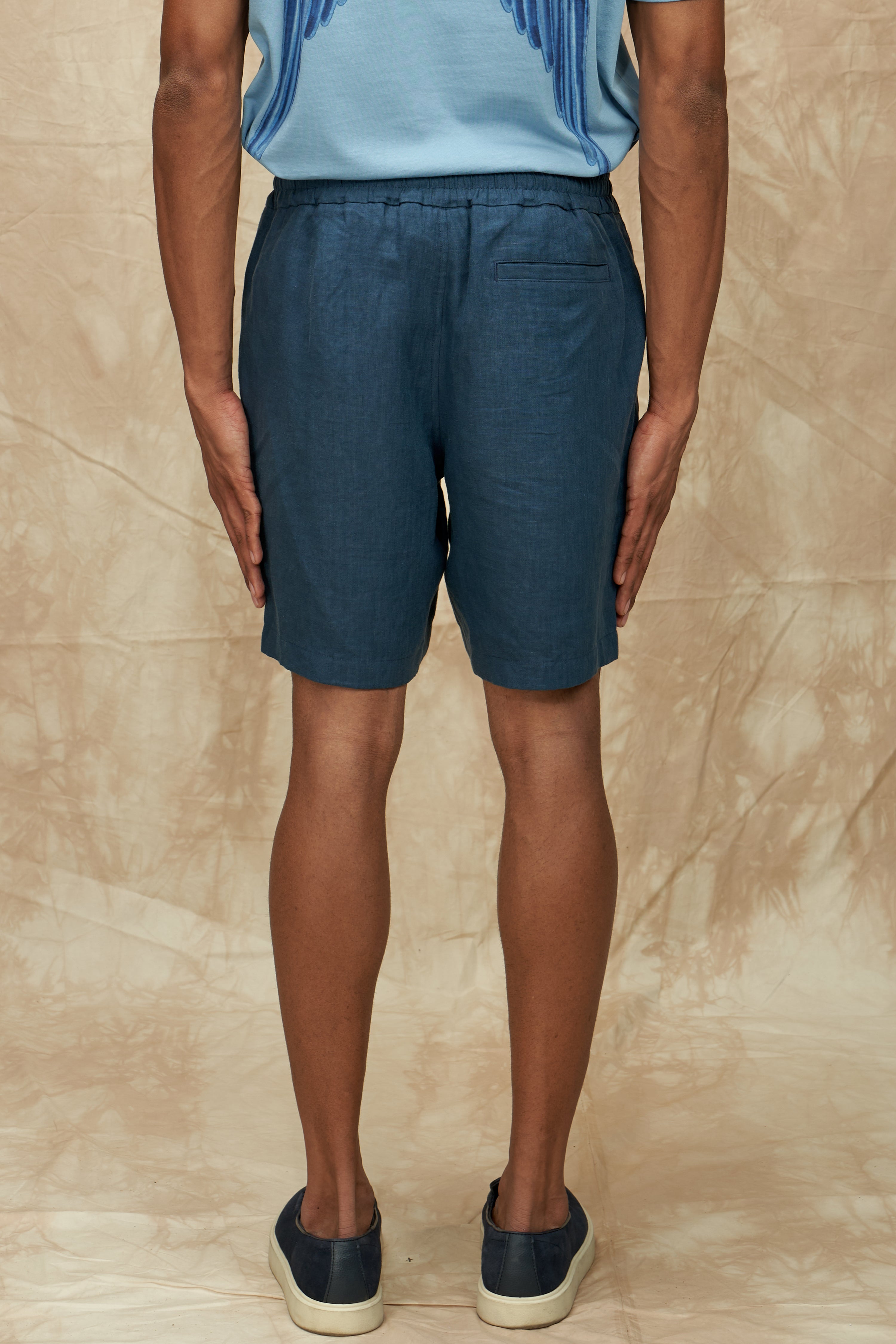 Elasticated Linen Shorts