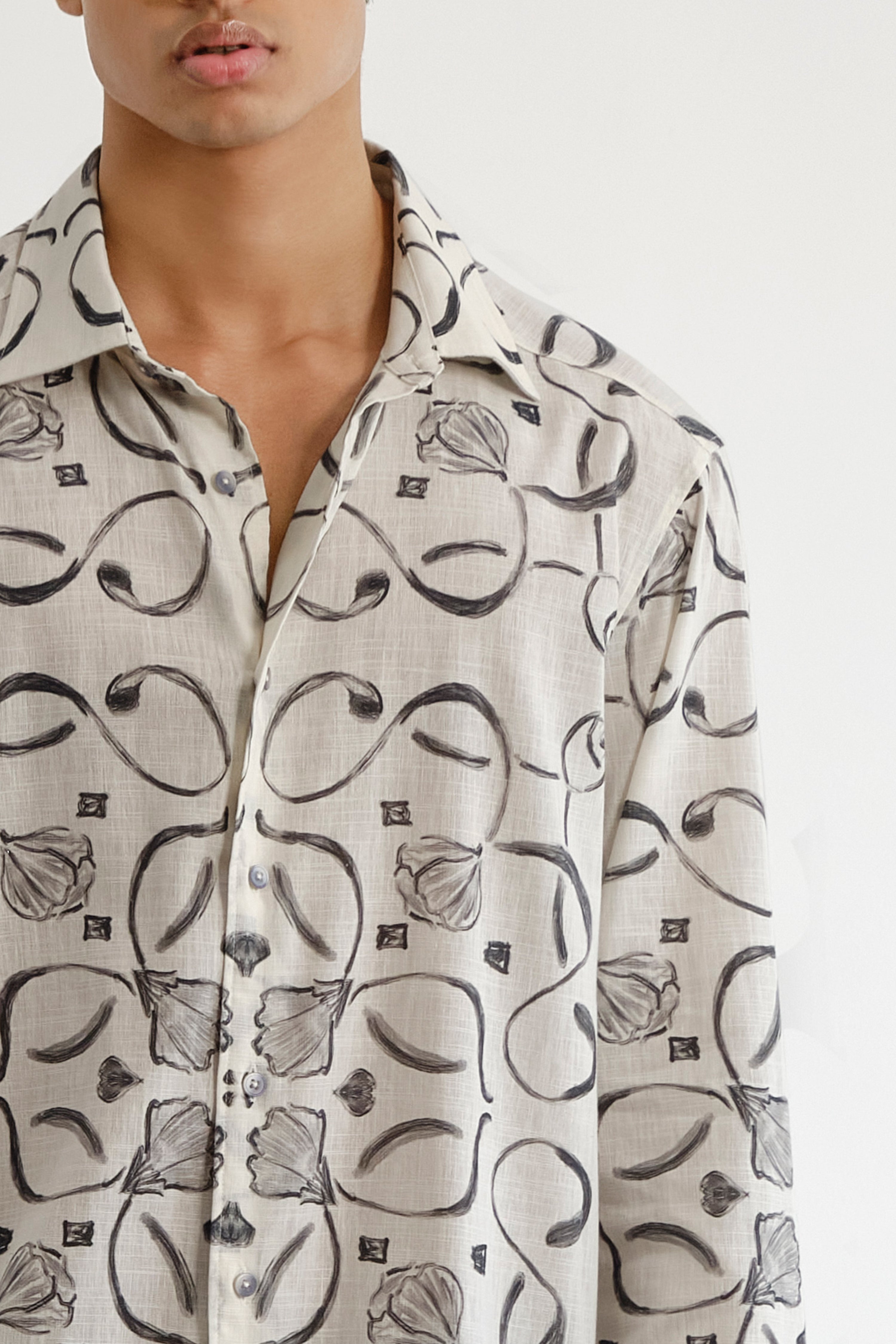 Monochrome Jali Shirt