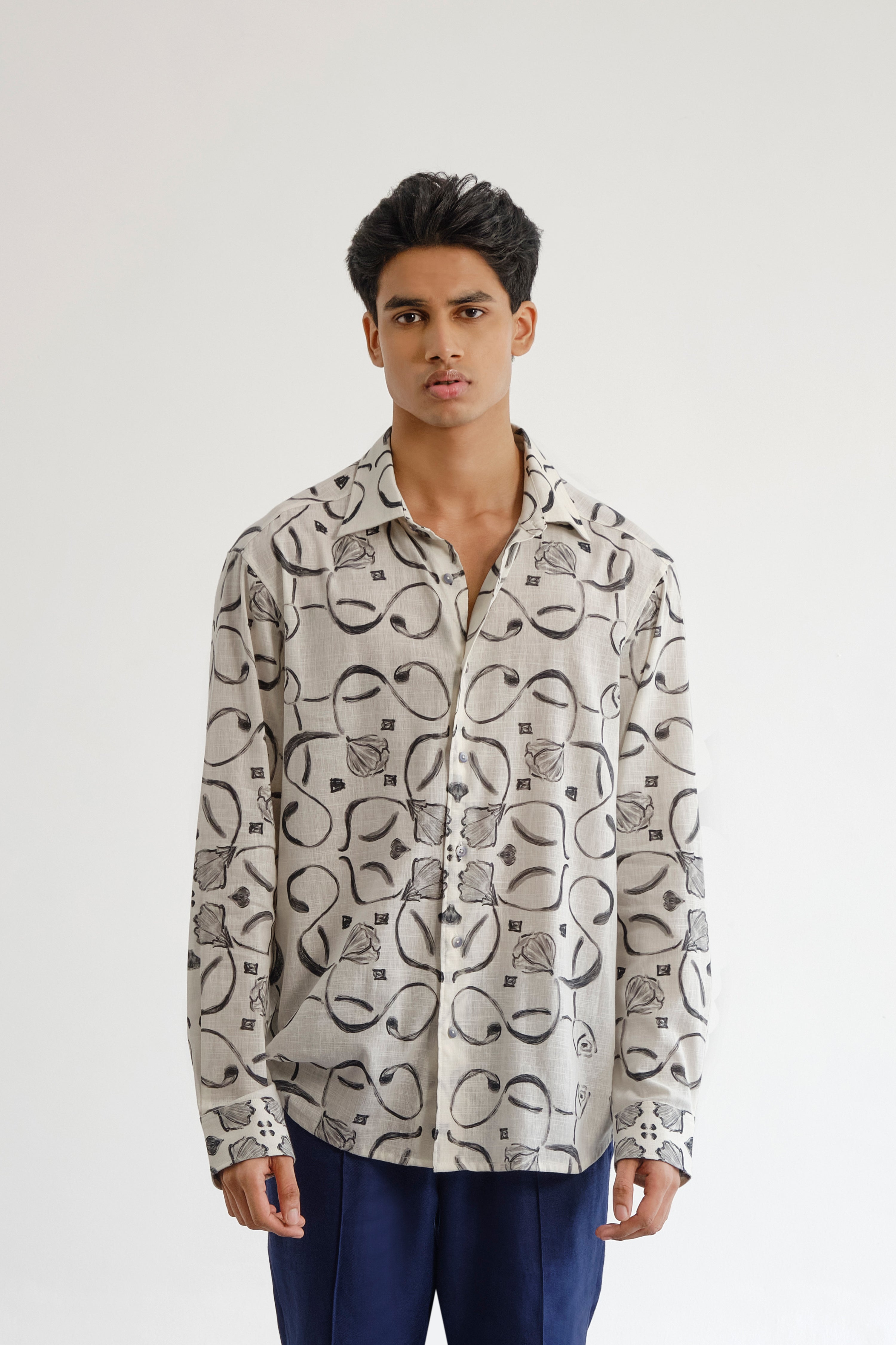 Monochrome Jali Shirt