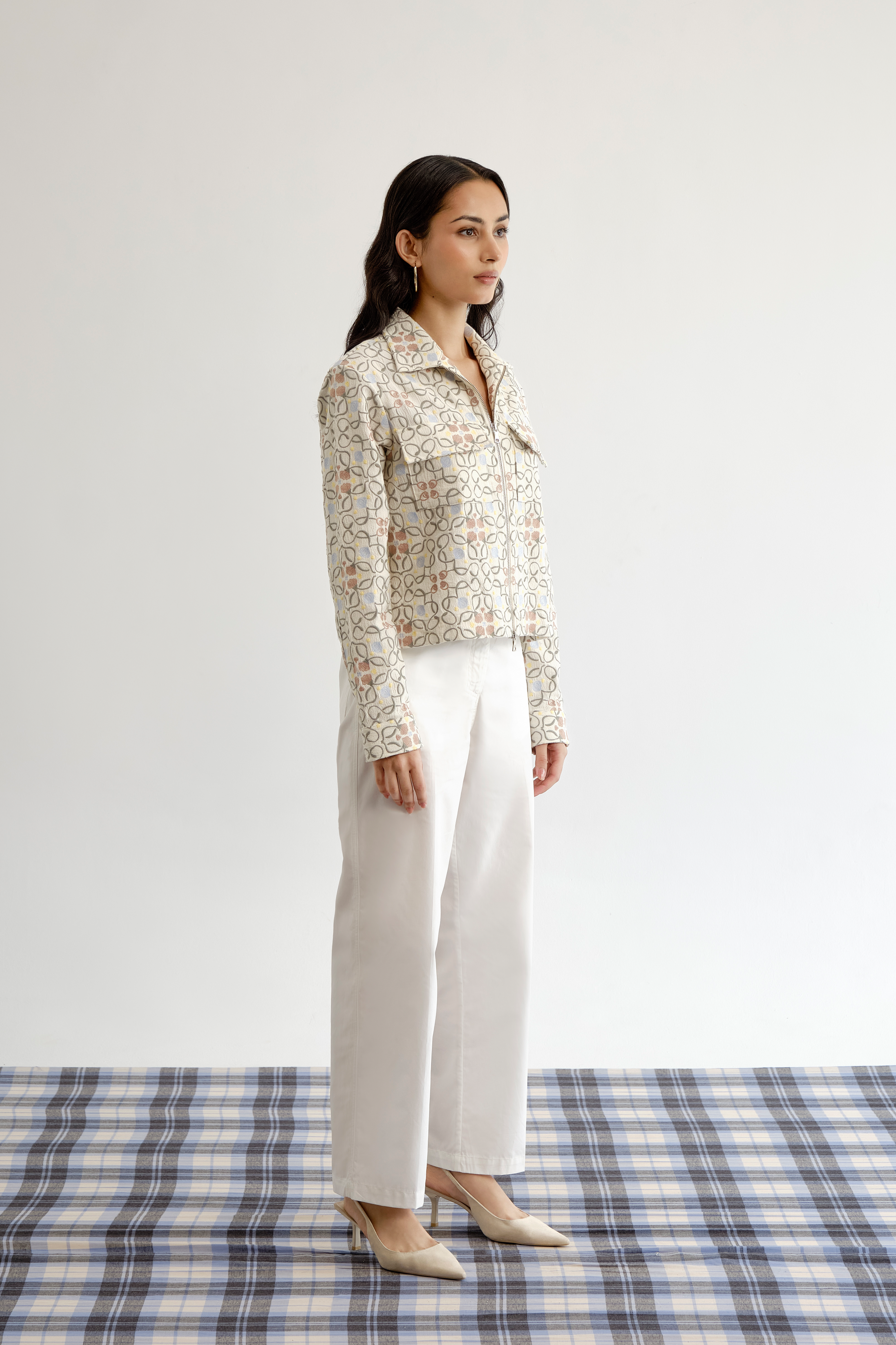 Botanic Jali Cropped Shacket