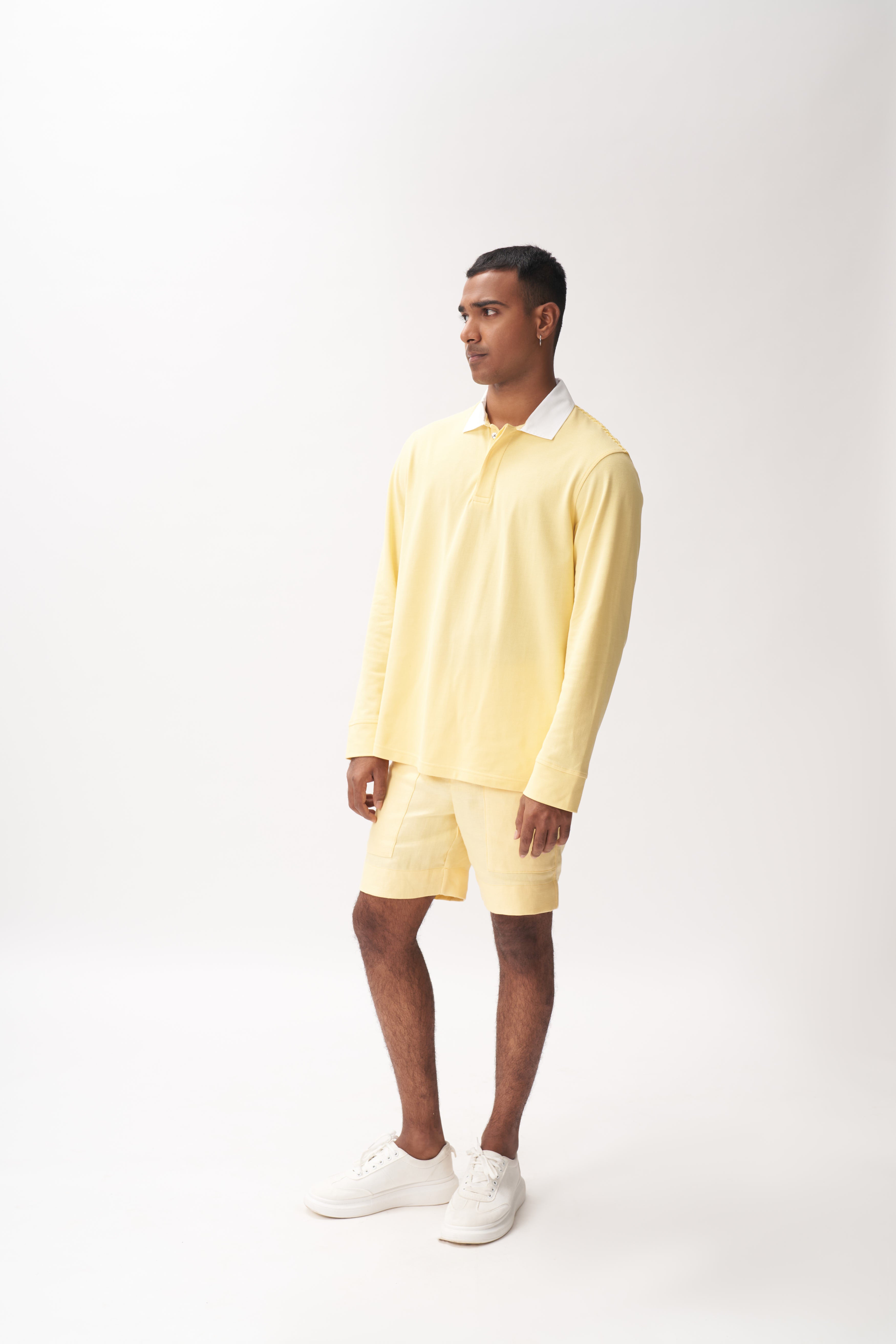 Rugby Shirt + Linen Shorts