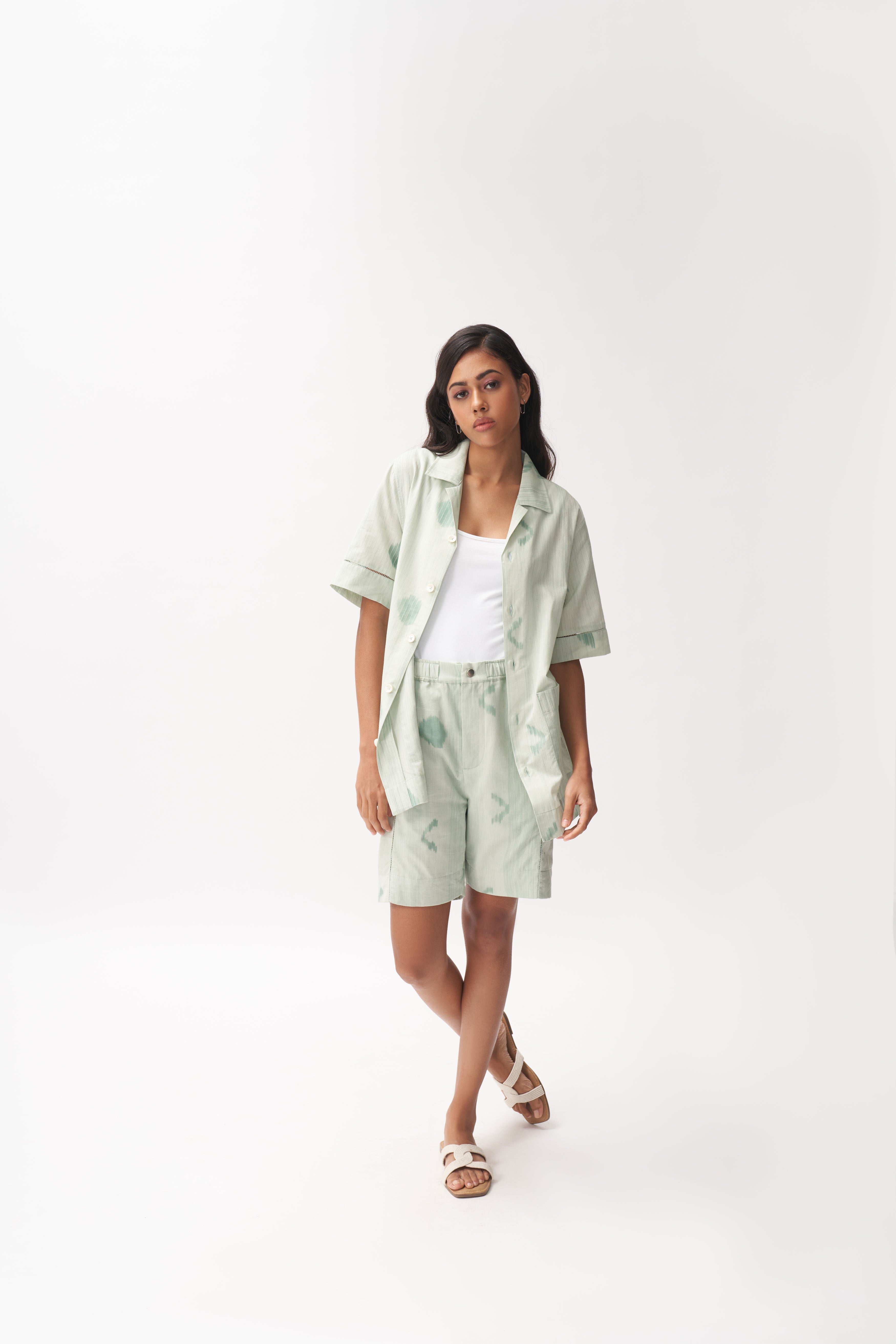 Ikat Moon Shirt + Shorts