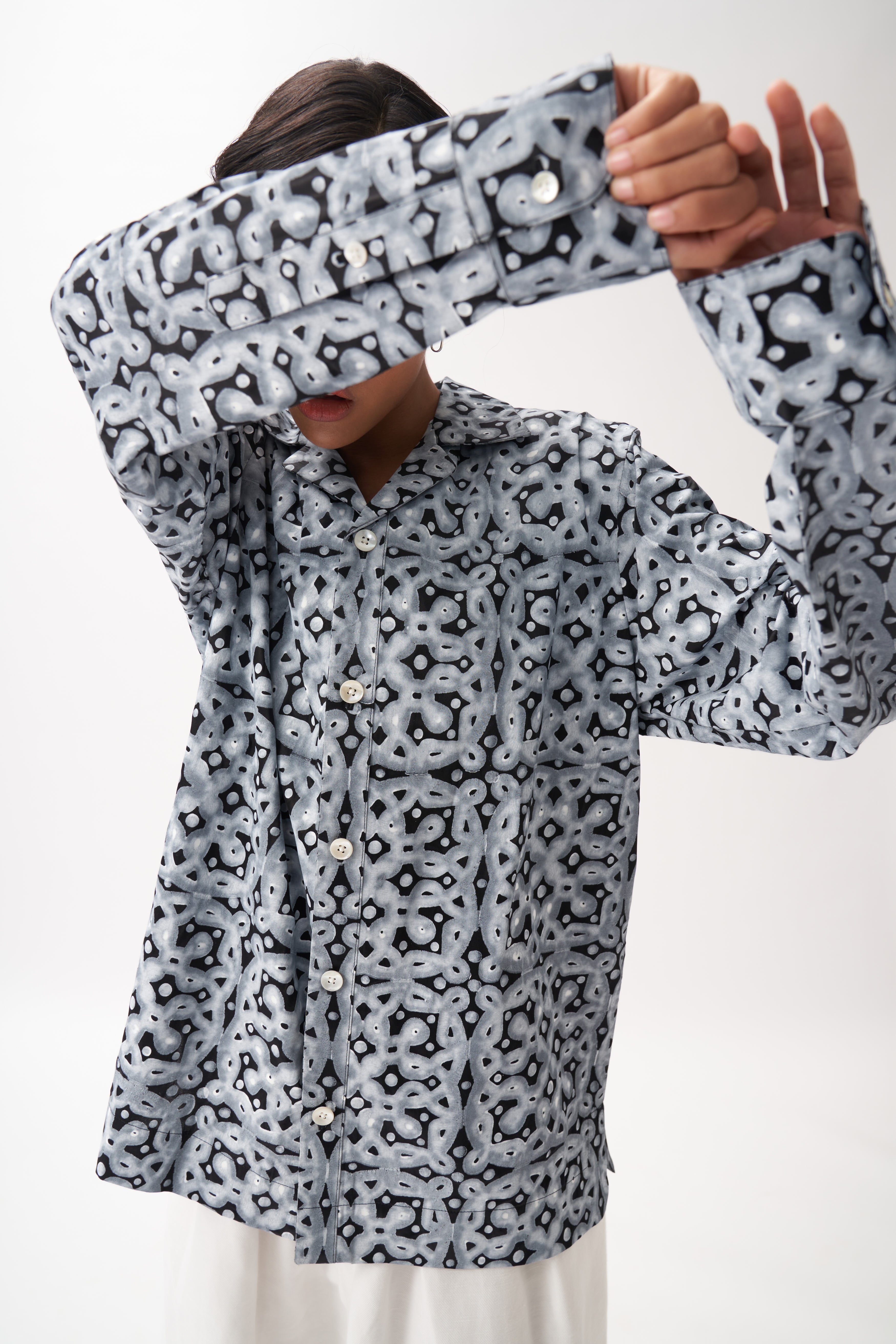 Kolam Blockprint Shirt