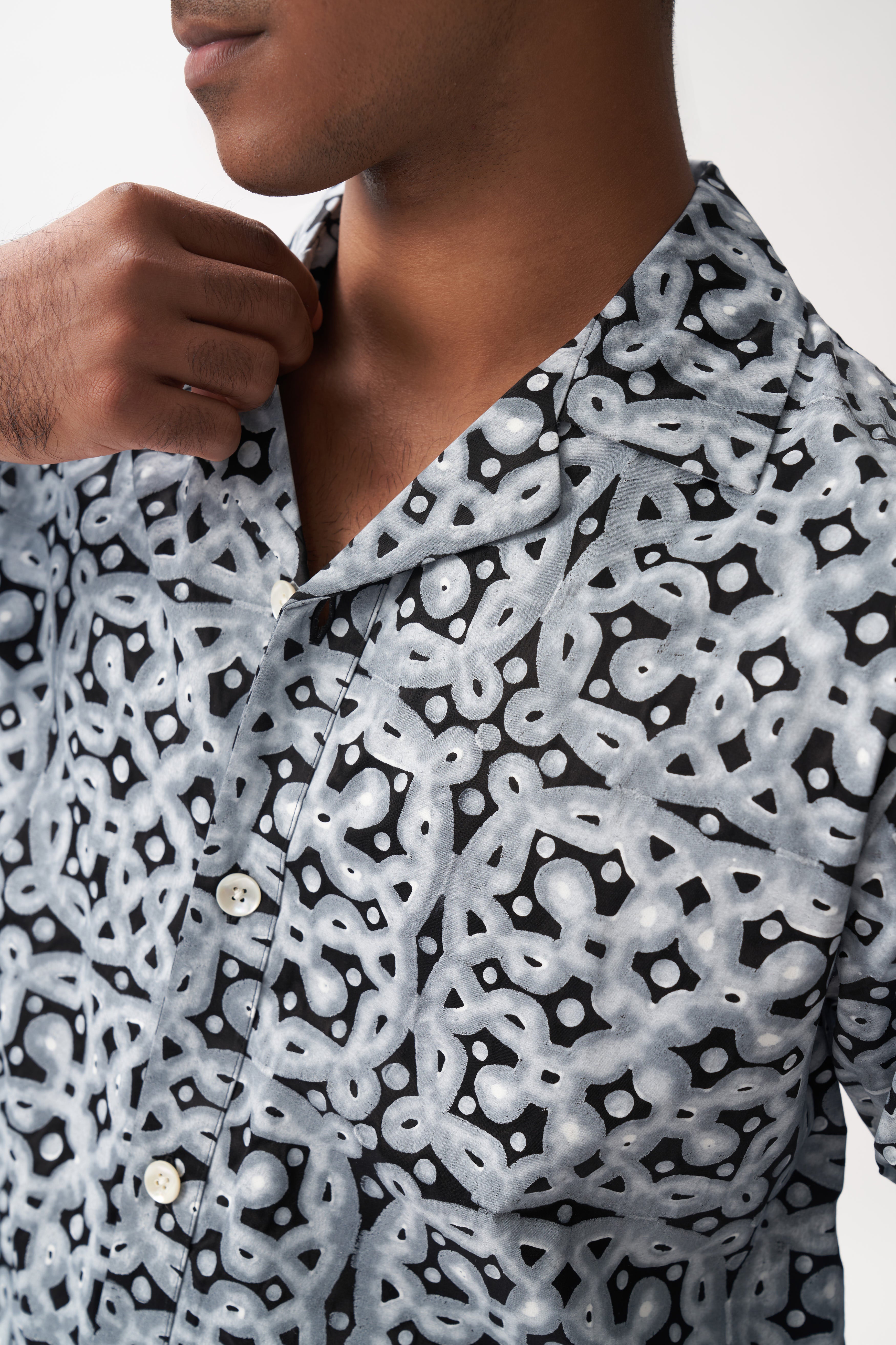 Kolam Blockprint Shirt