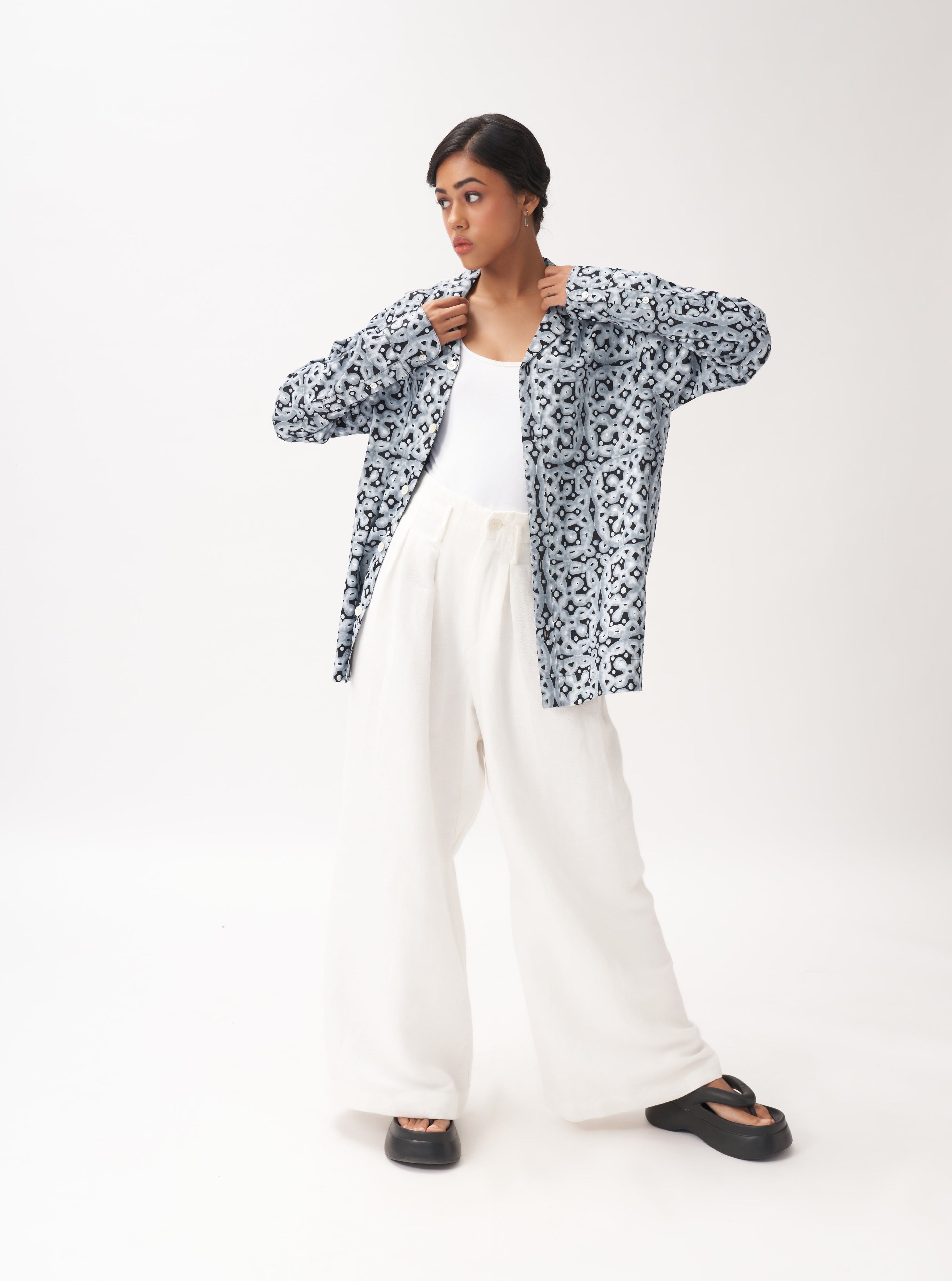 Kolam Blockprint Shirt