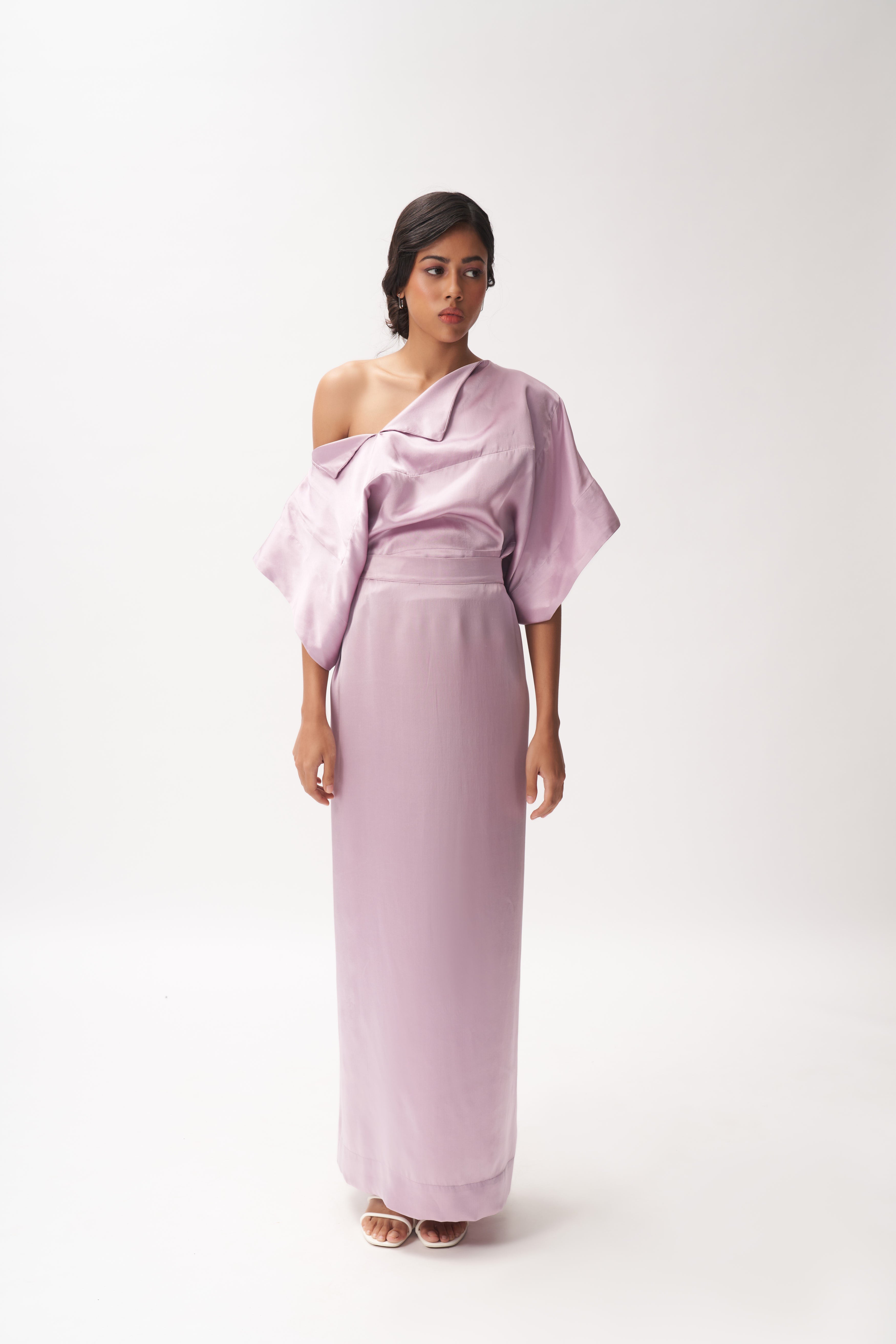 Silk Off-shoulder Top