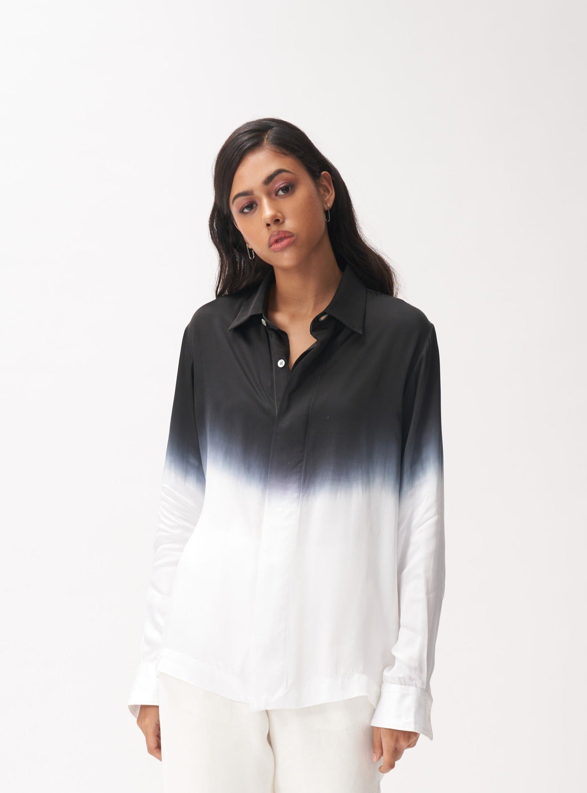 Dip Dye Boxy Shirt