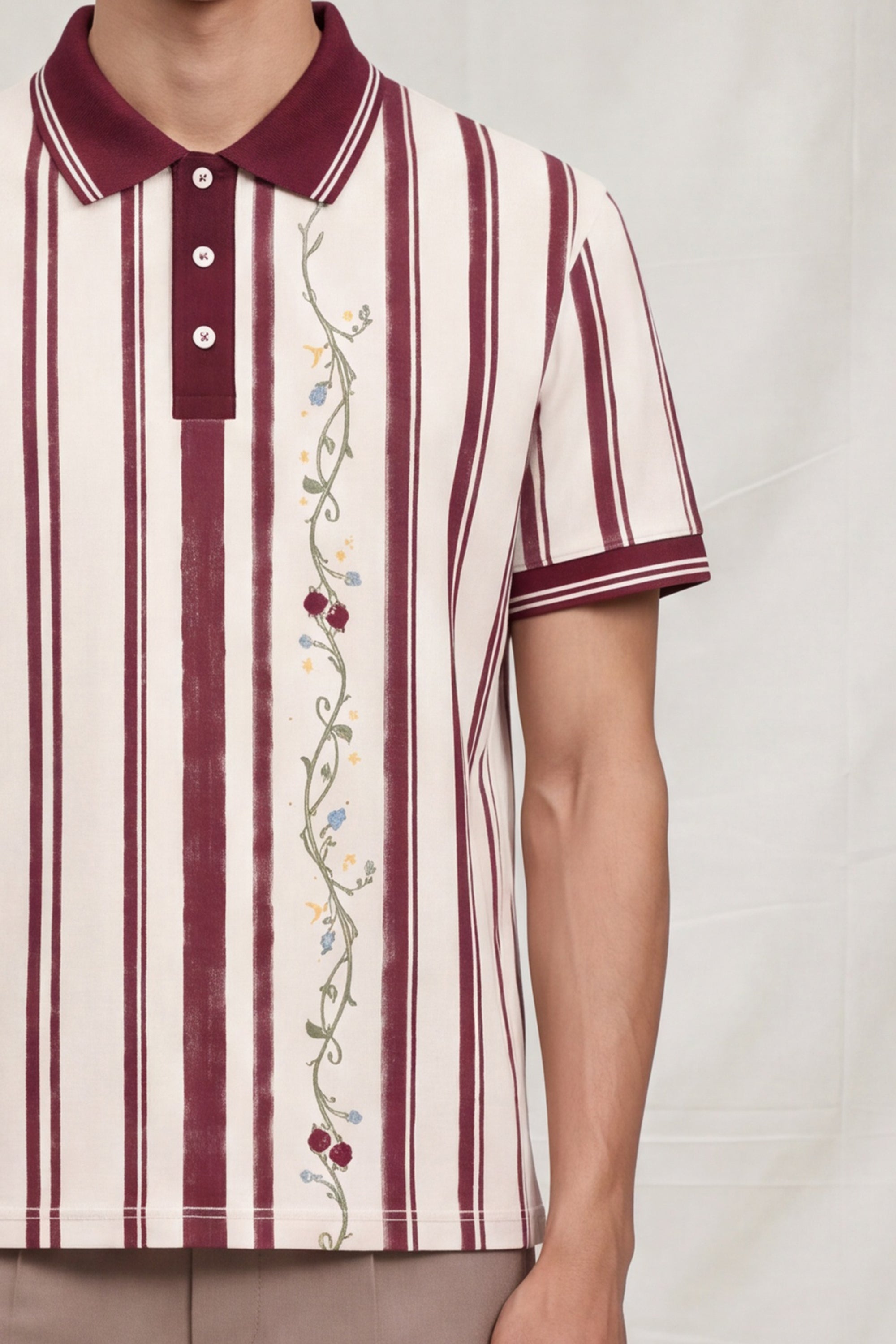 Bloom Stripe Polo