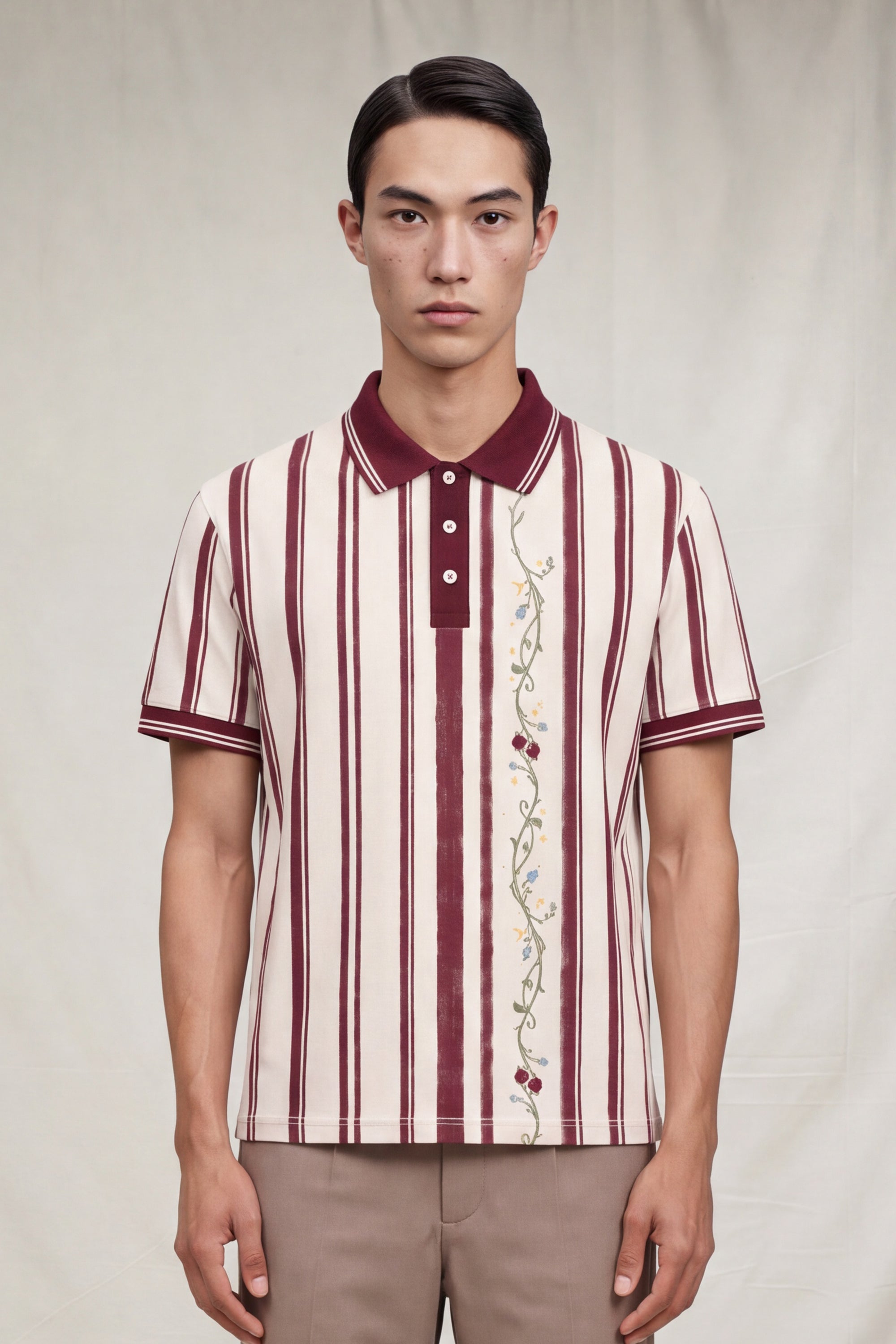 Bloom Stripe Polo