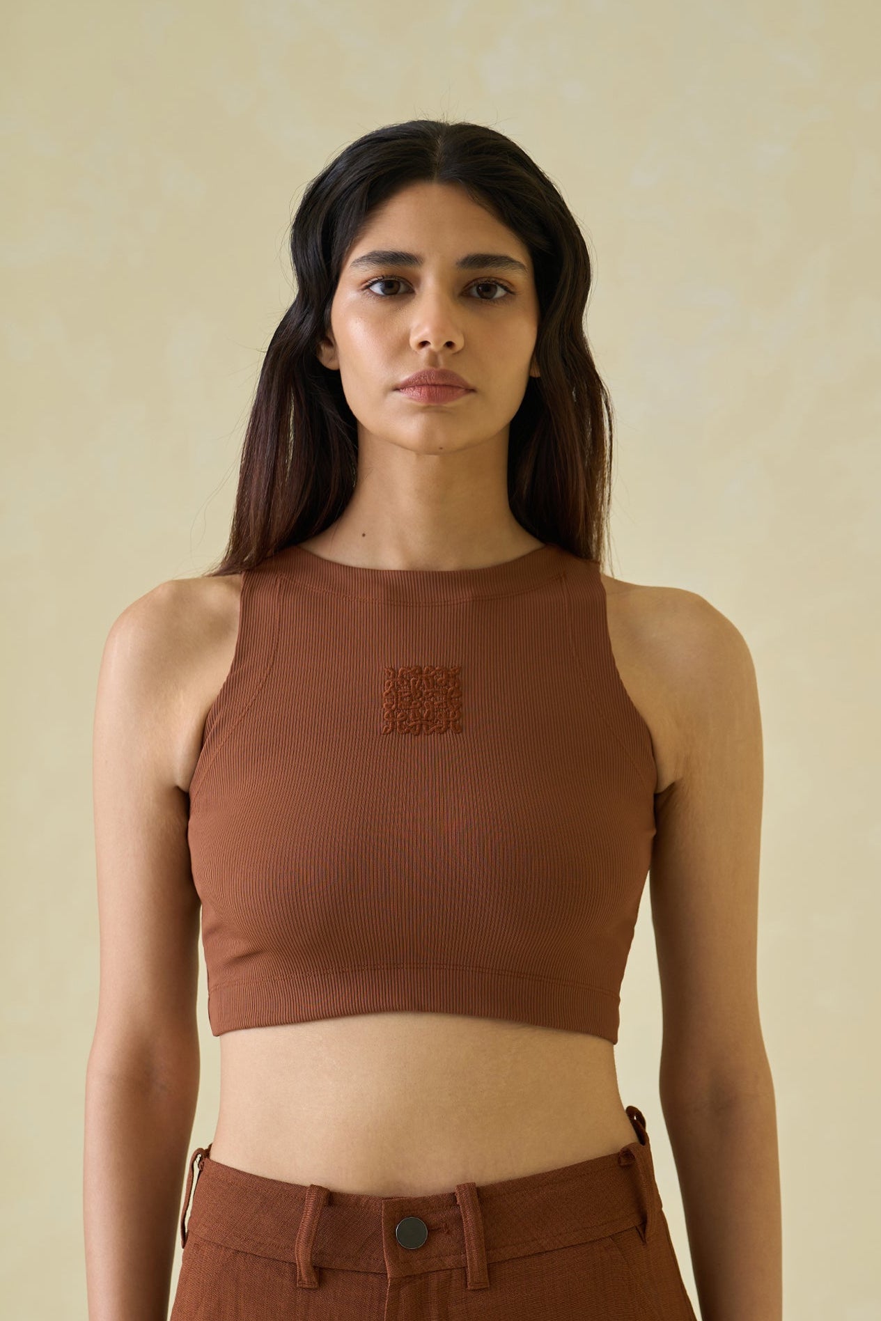 Kolam Cropped Tank Top