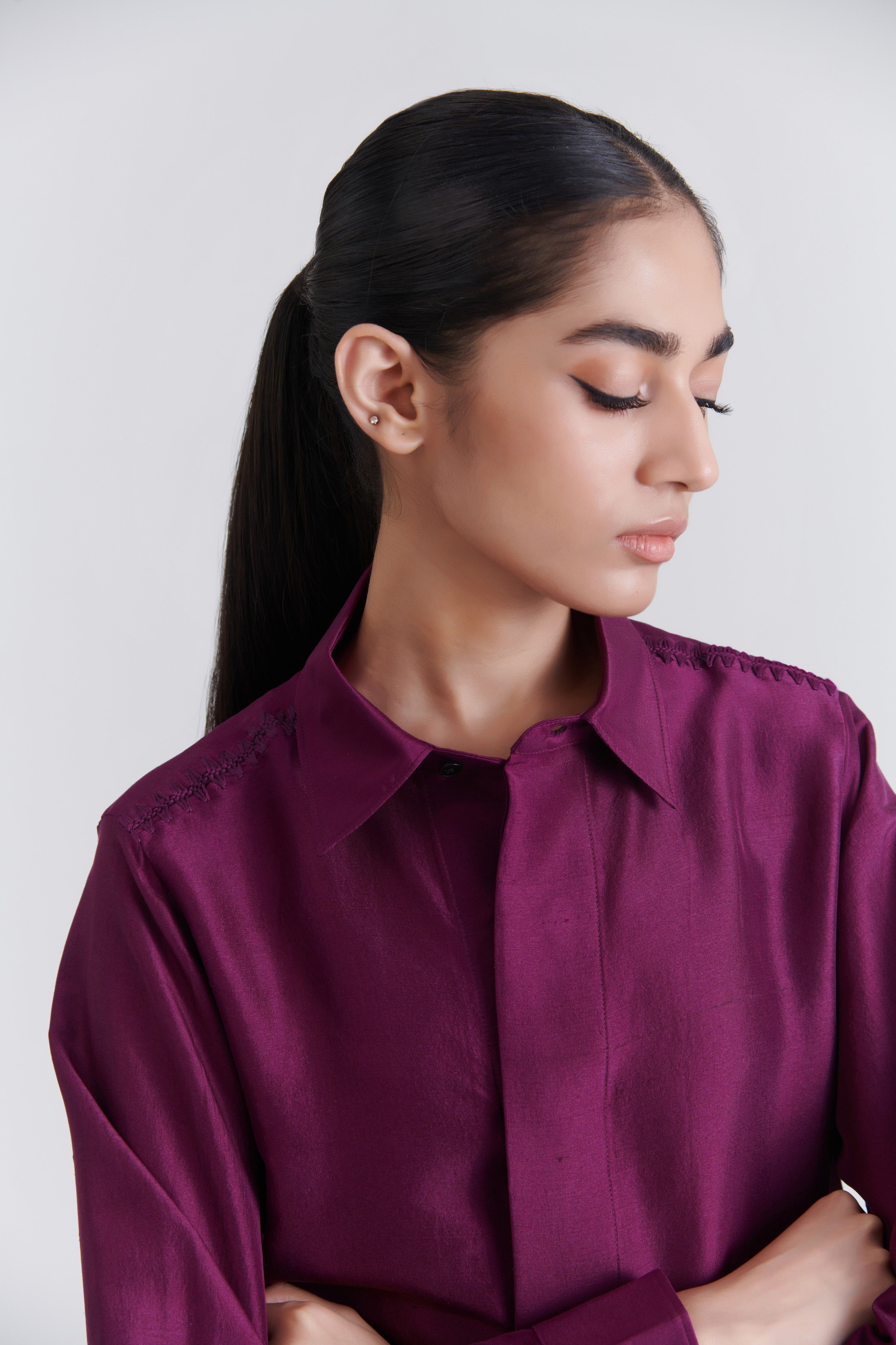 Satin Boxy Shirt