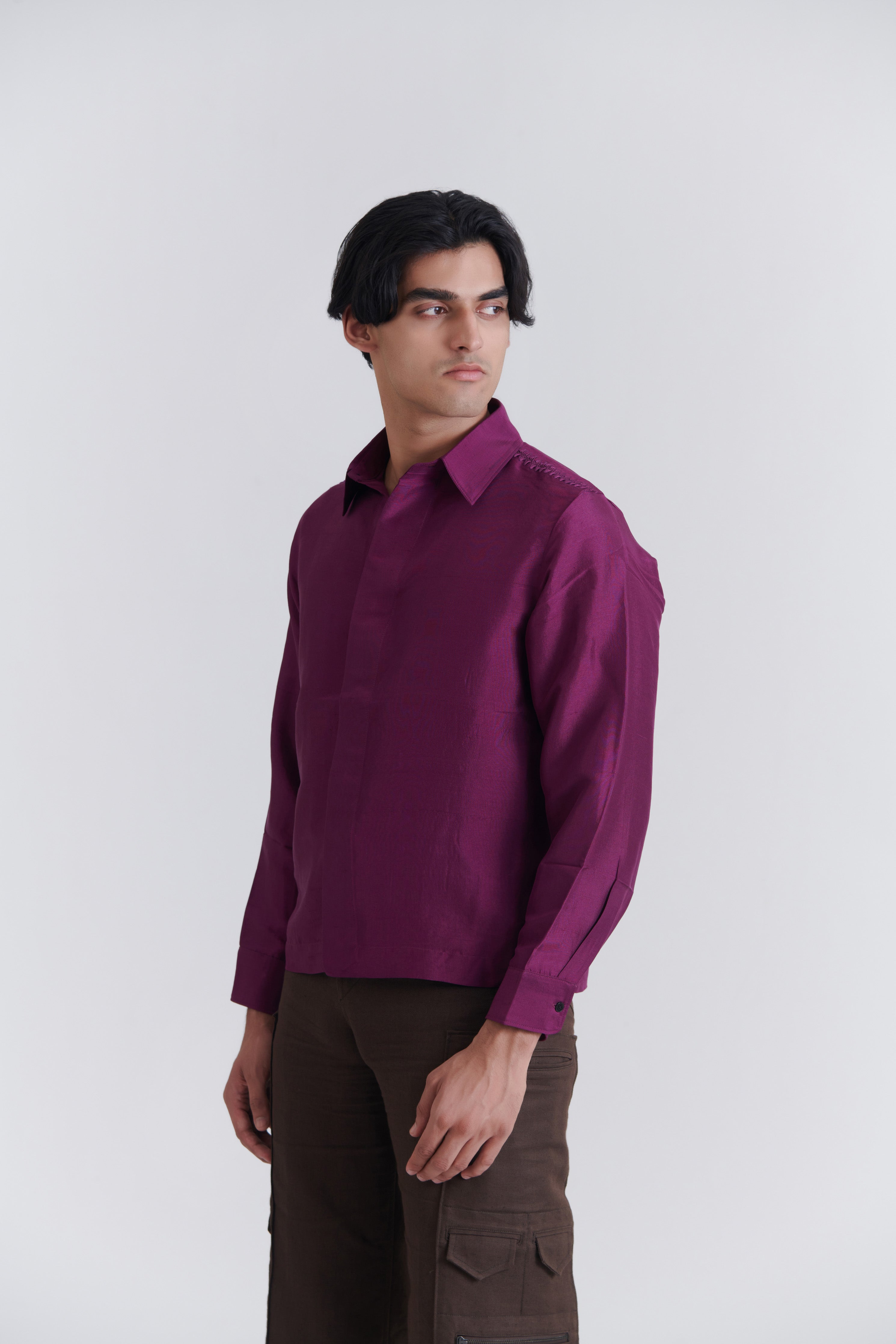 Satin Boxy Shirt