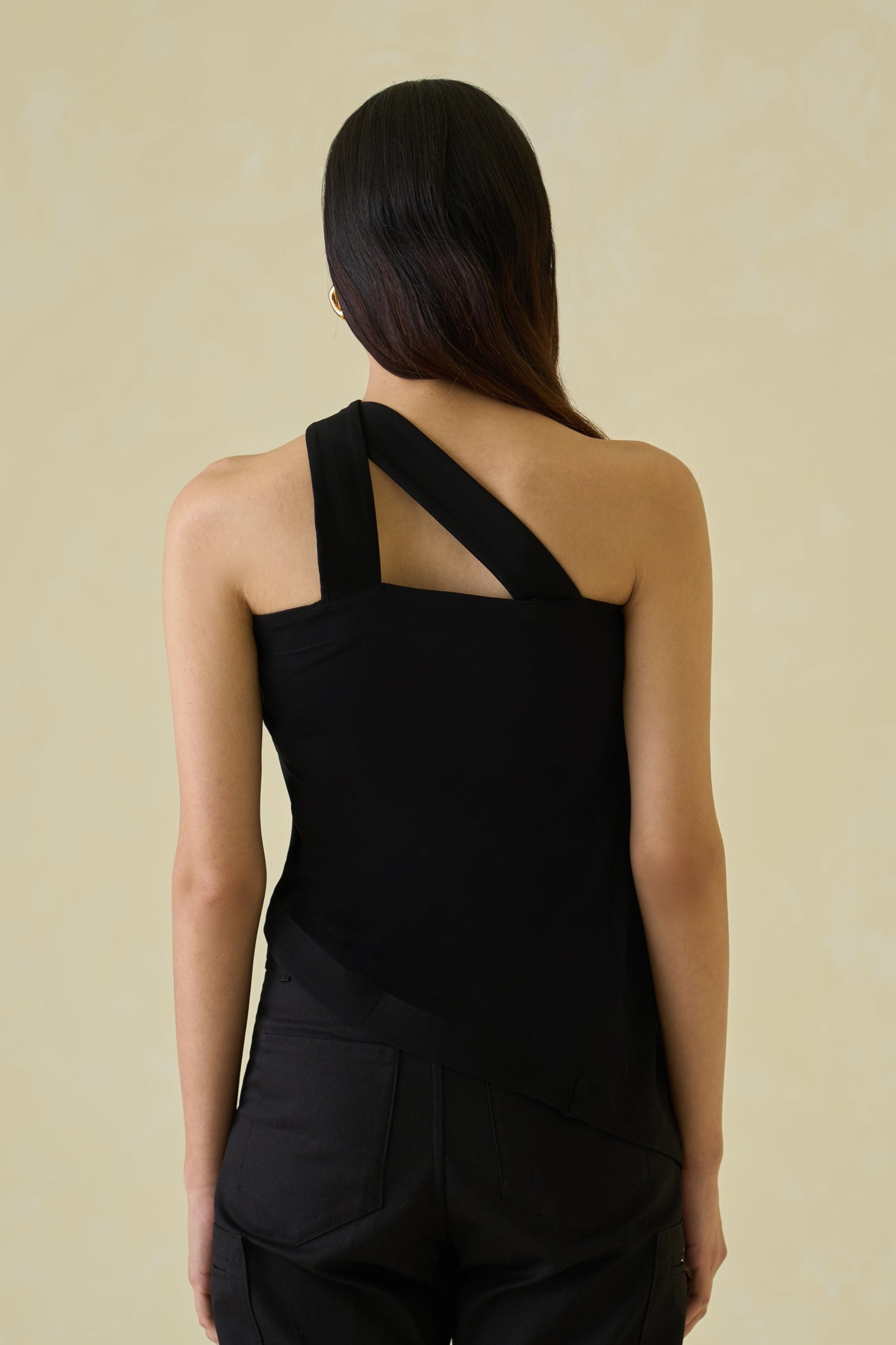 One Shoulder Draped Top