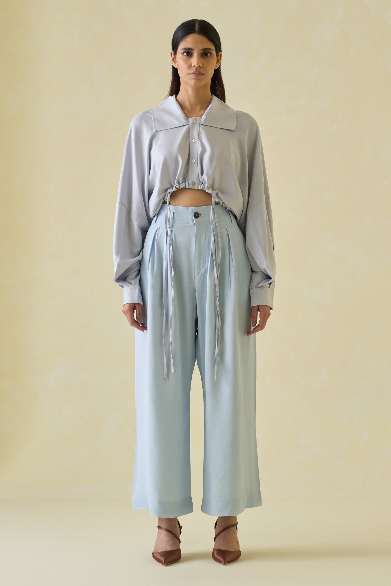 Directional Cropped Shirt