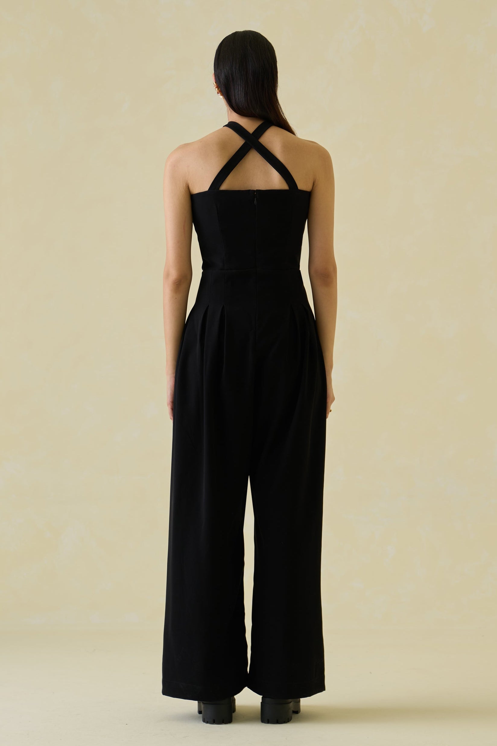 Cross-back Bollywood Jumpsuit