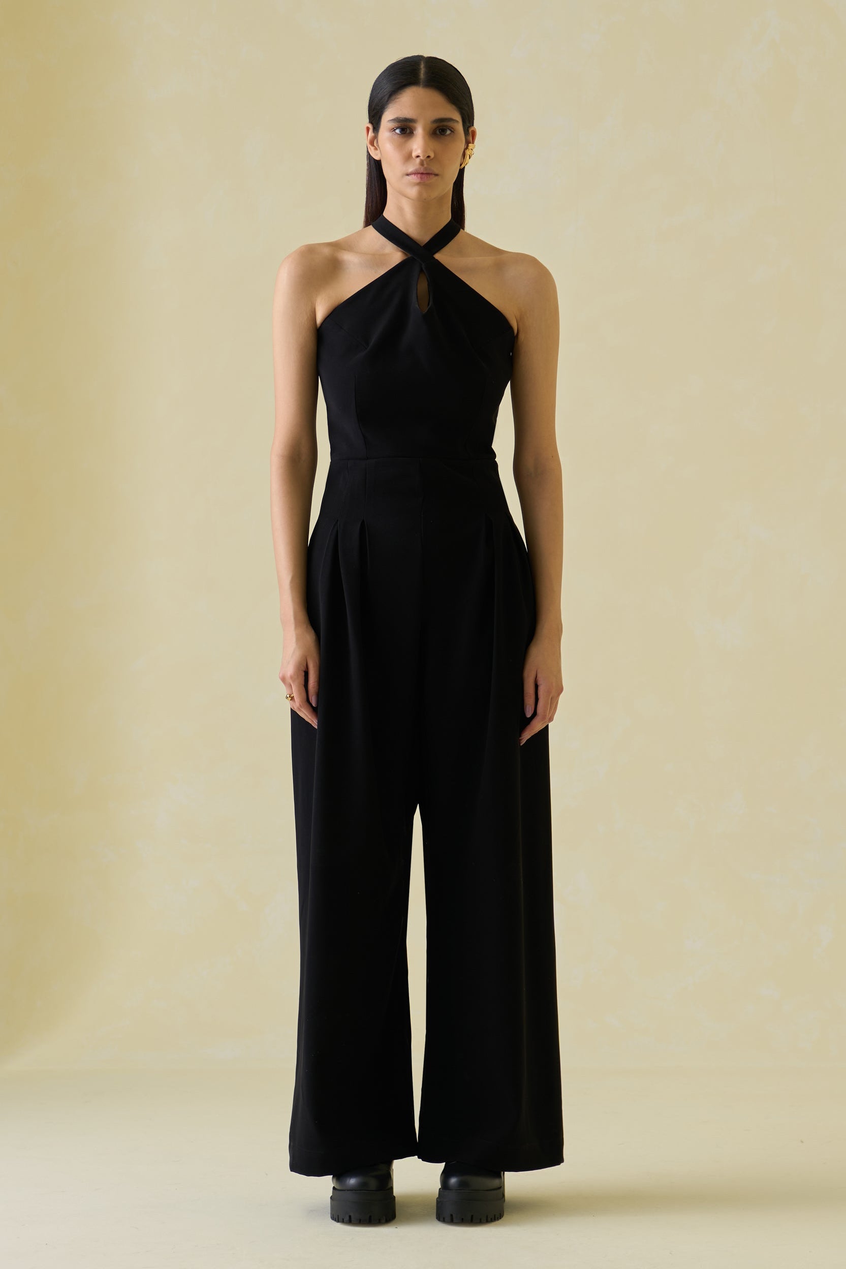 Cross-back Bollywood Jumpsuit