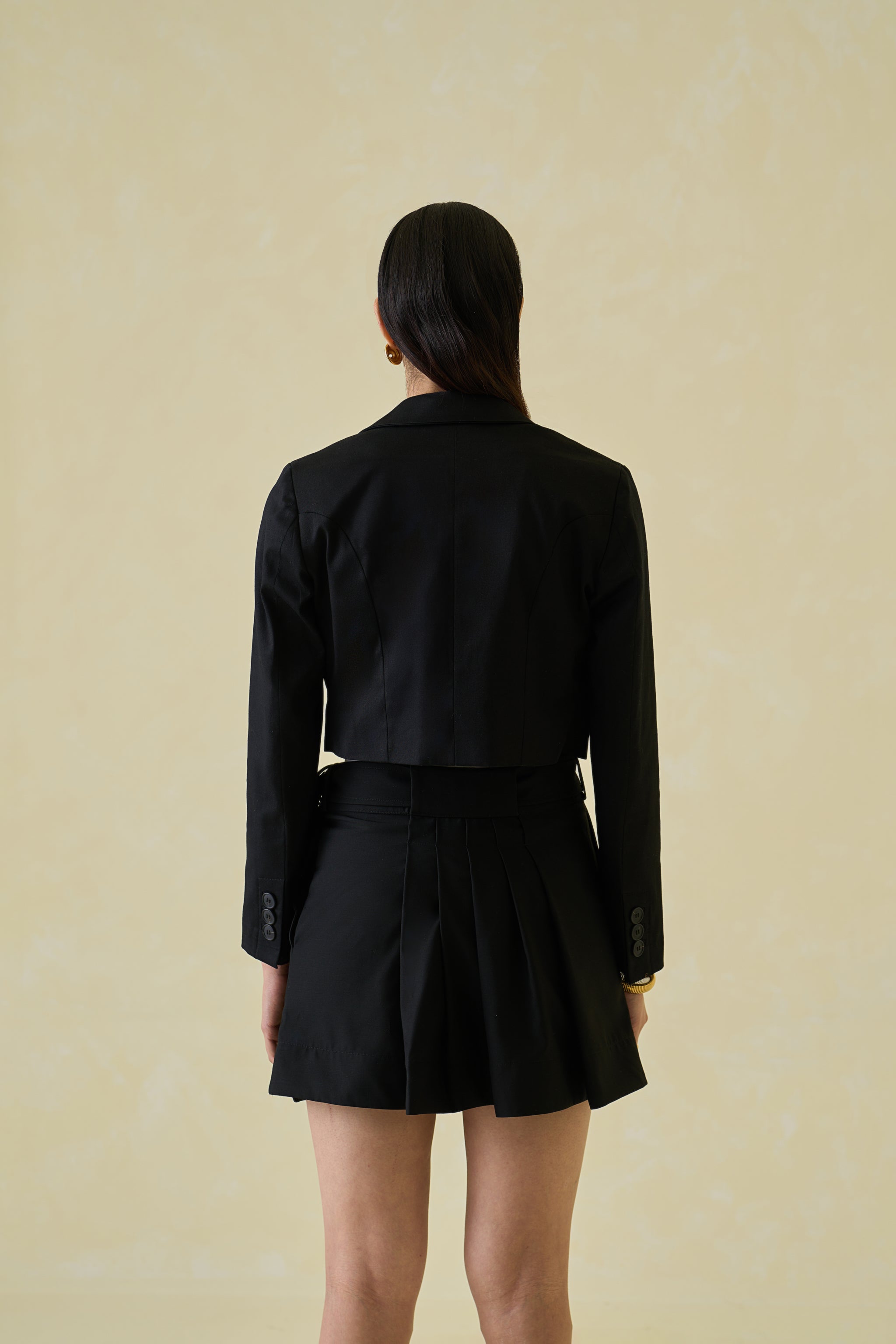Twill Cropped Blazer