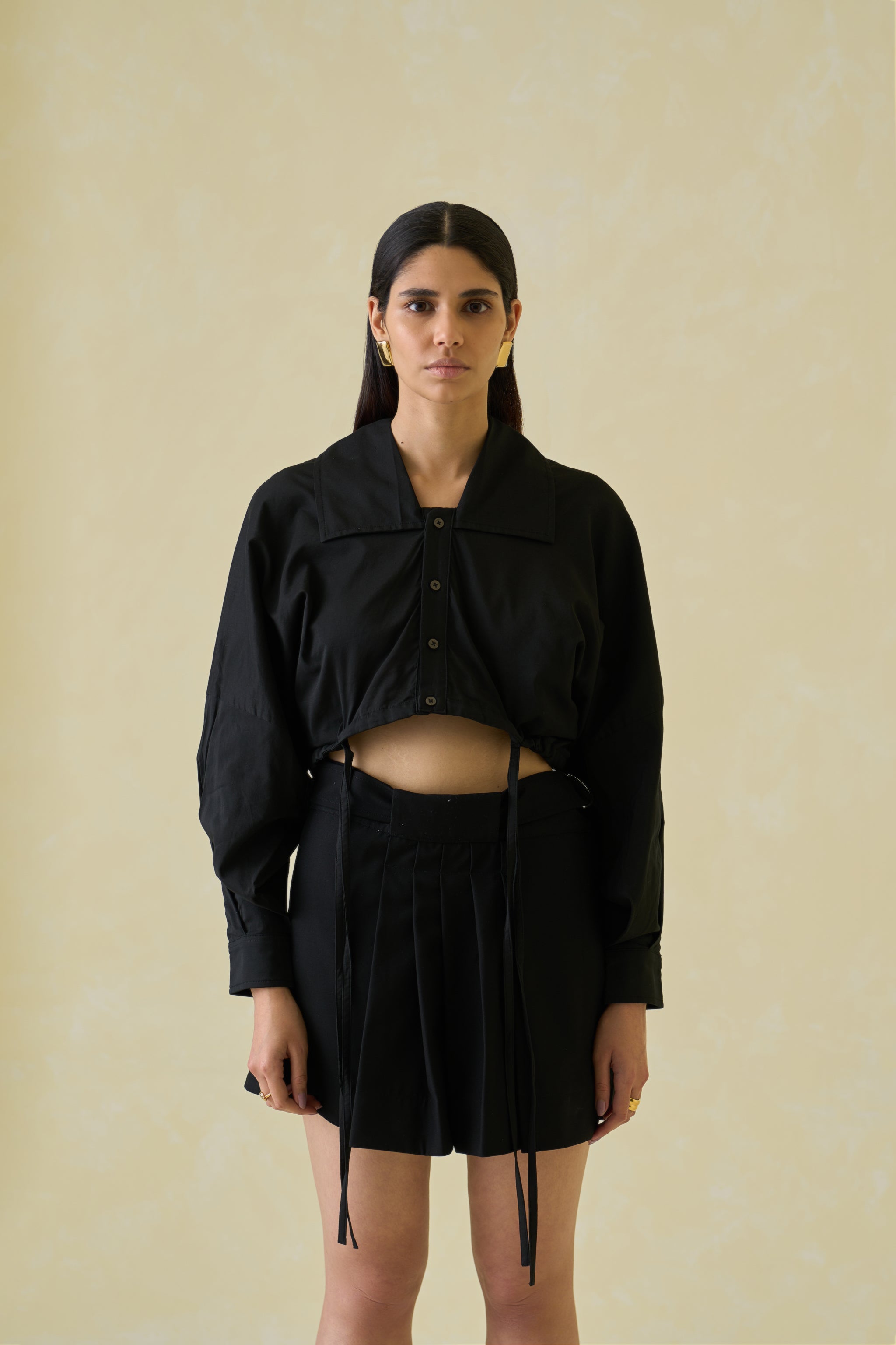 Directional Cropped Shirt