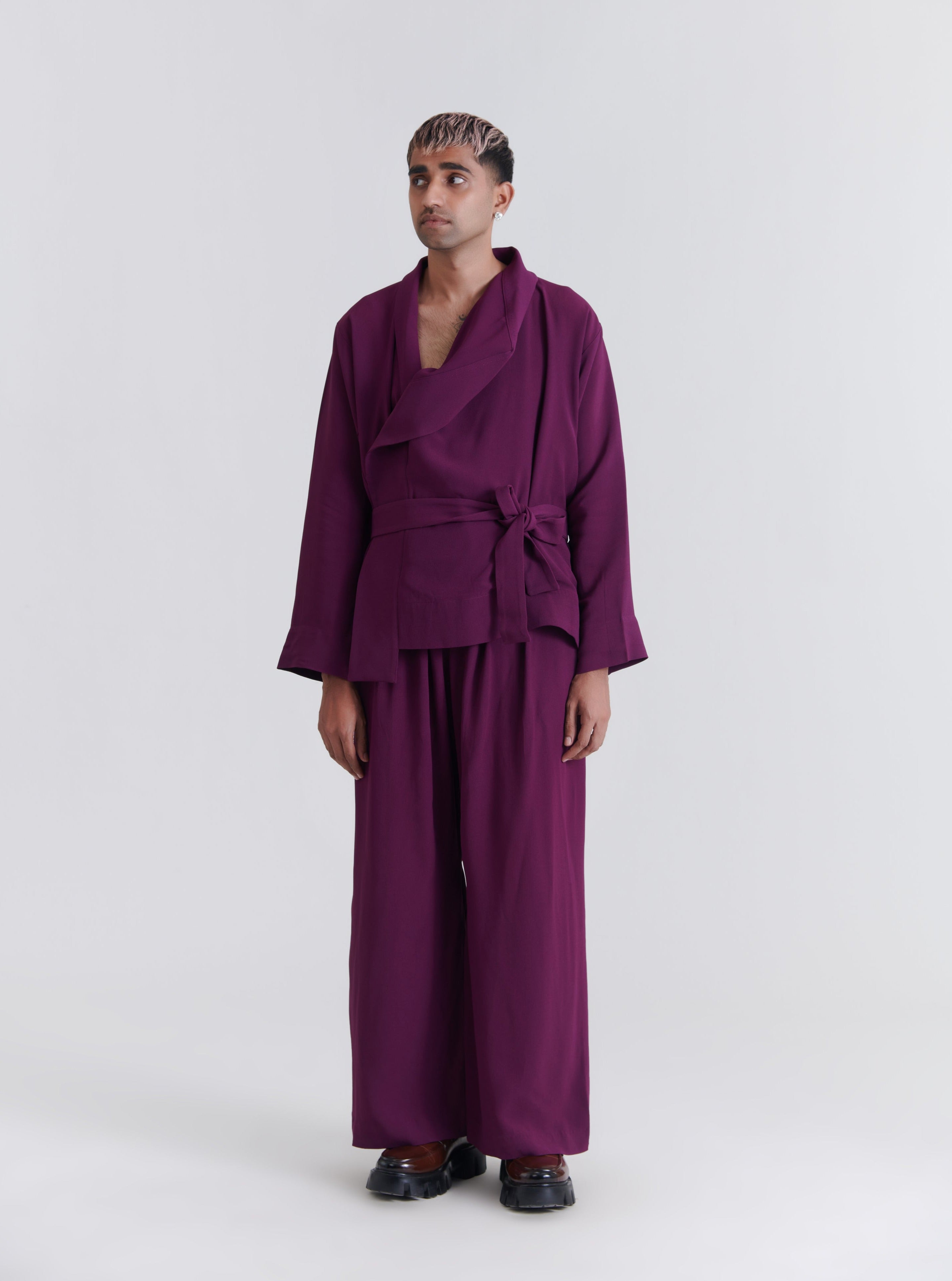 Crepe Robe Jacket
