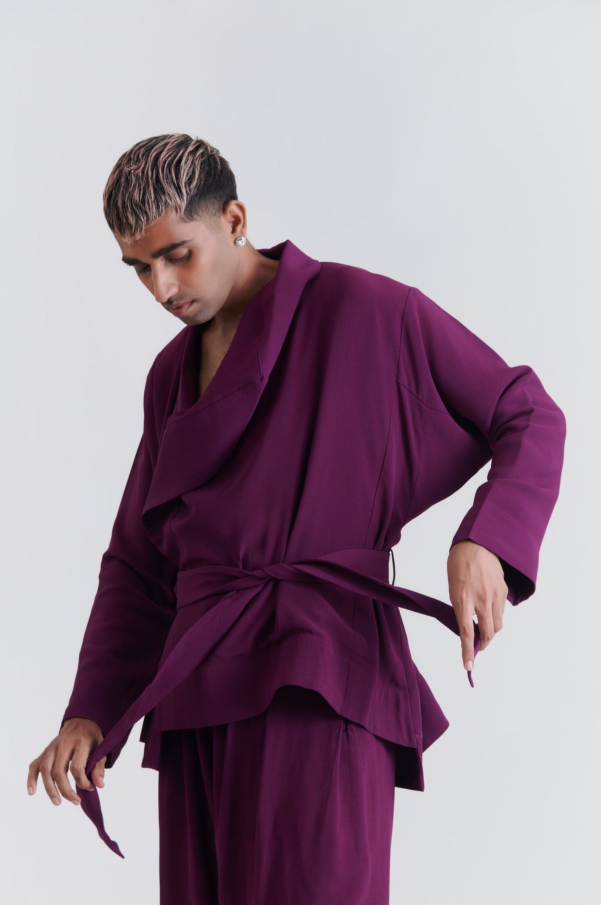 Crepe Robe Jacket