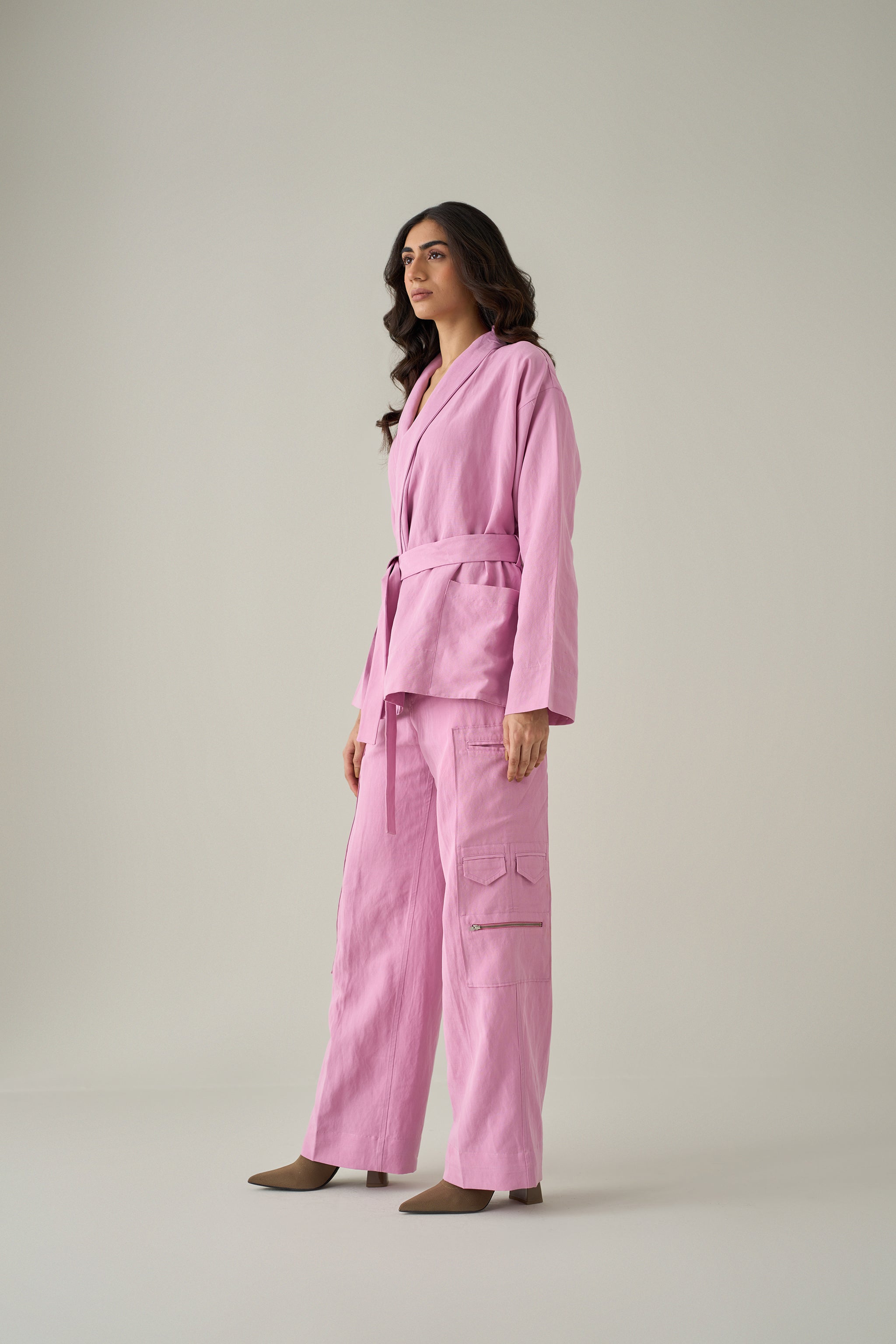 Robe Jacket & Military Workwear Trousers Co-ord Set