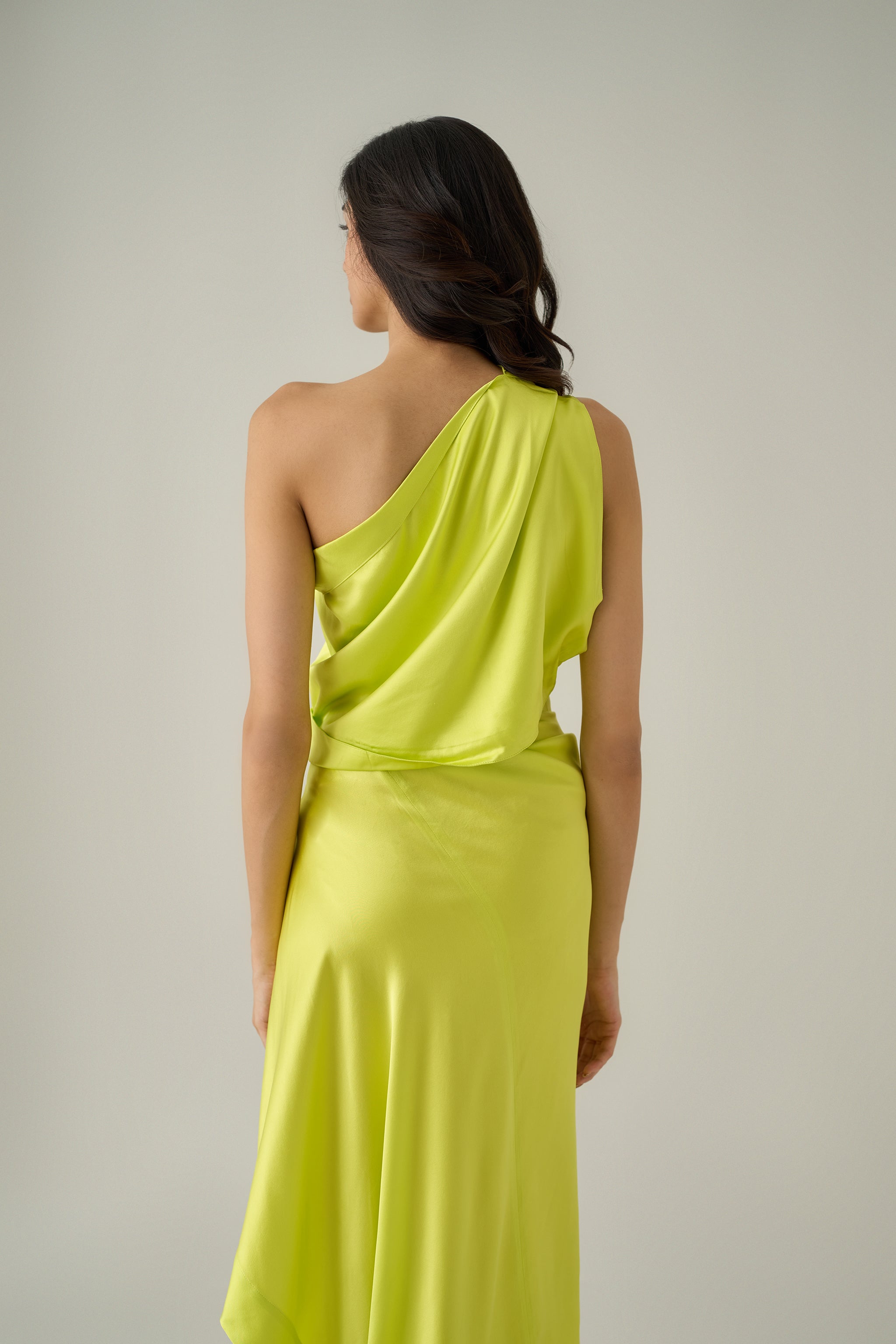 Sari Draped Silk Skirt