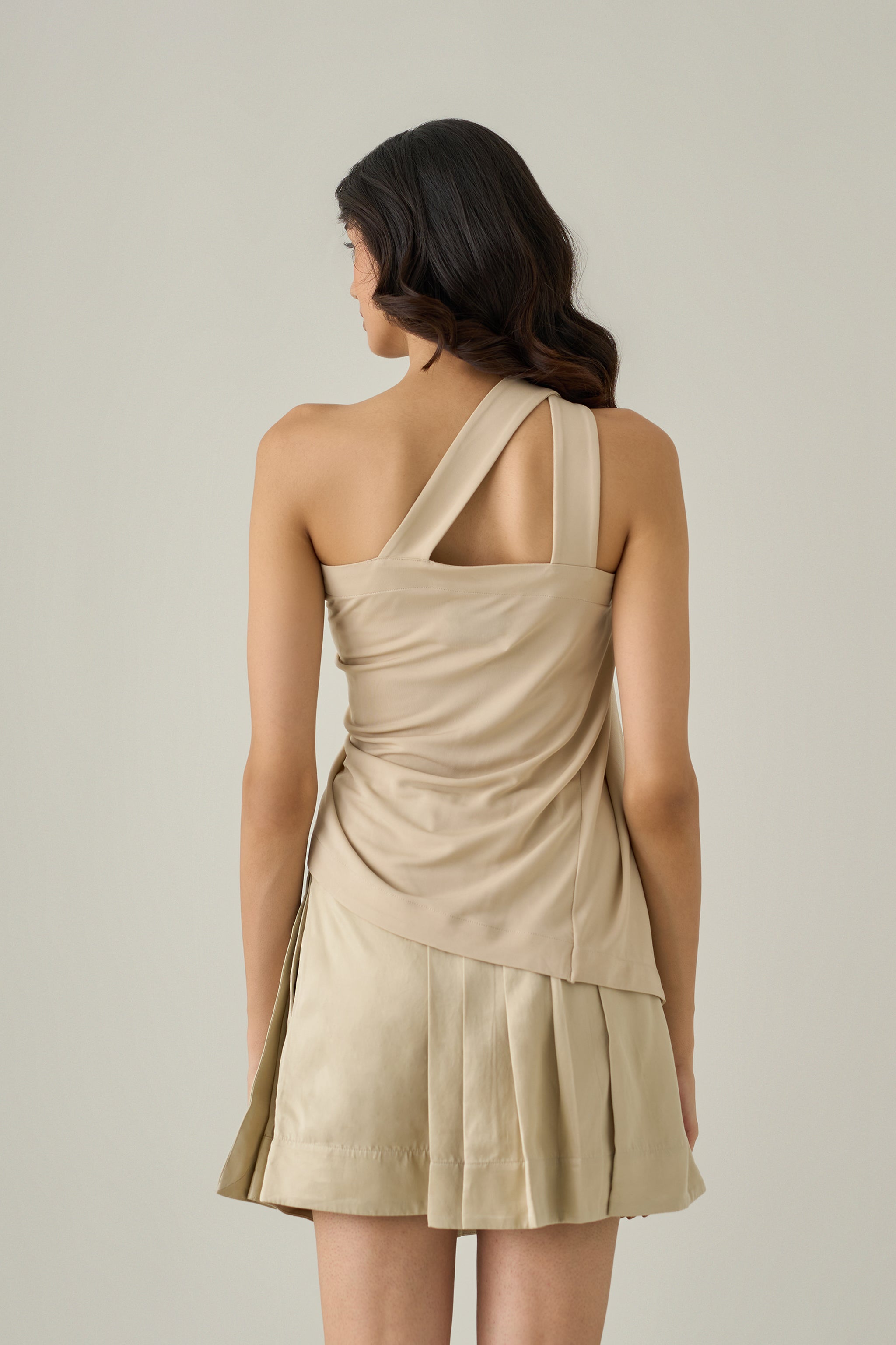 One Shoulder Draped Top
