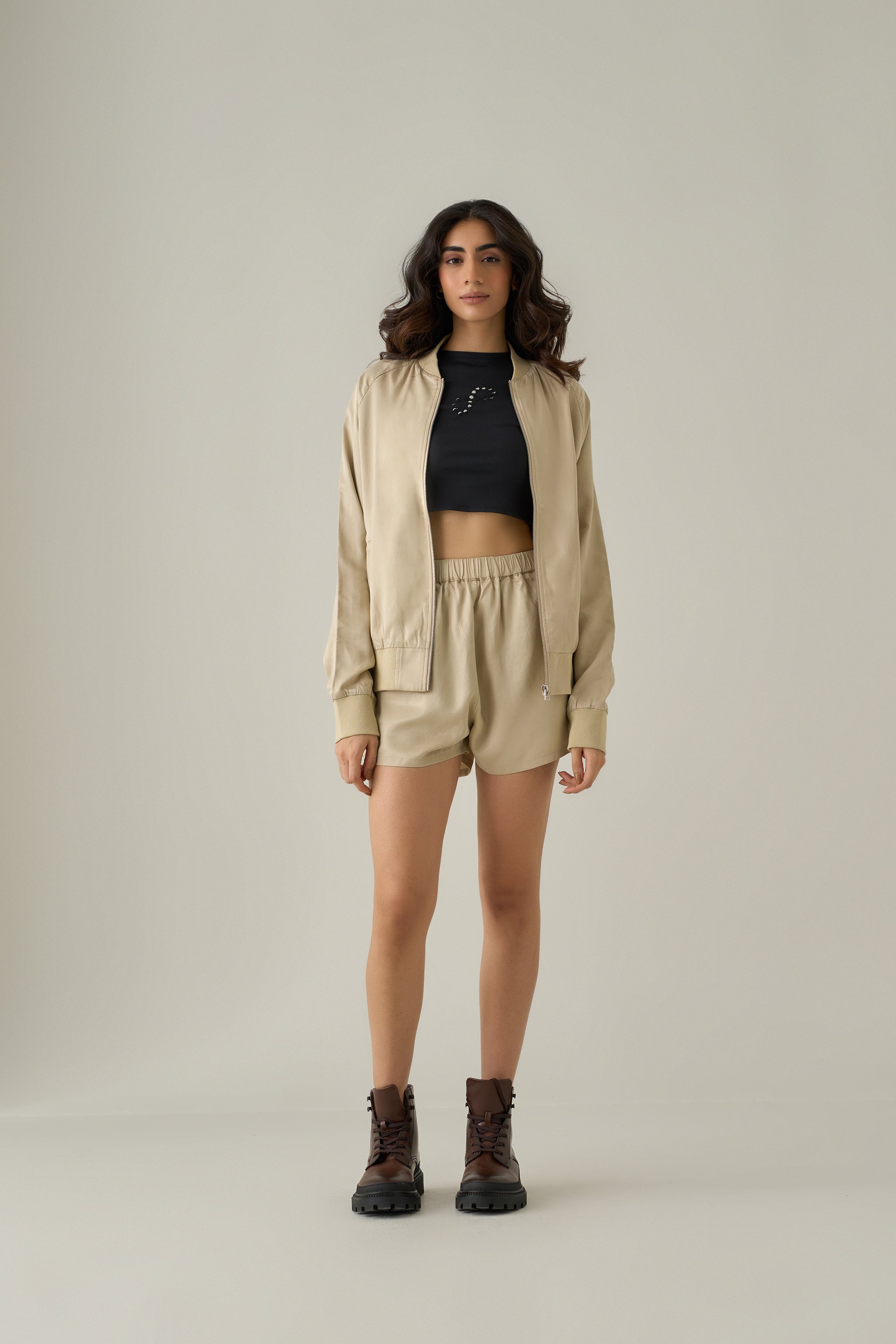 Third Eye Evening Bomber & Shorts Co-ord Set