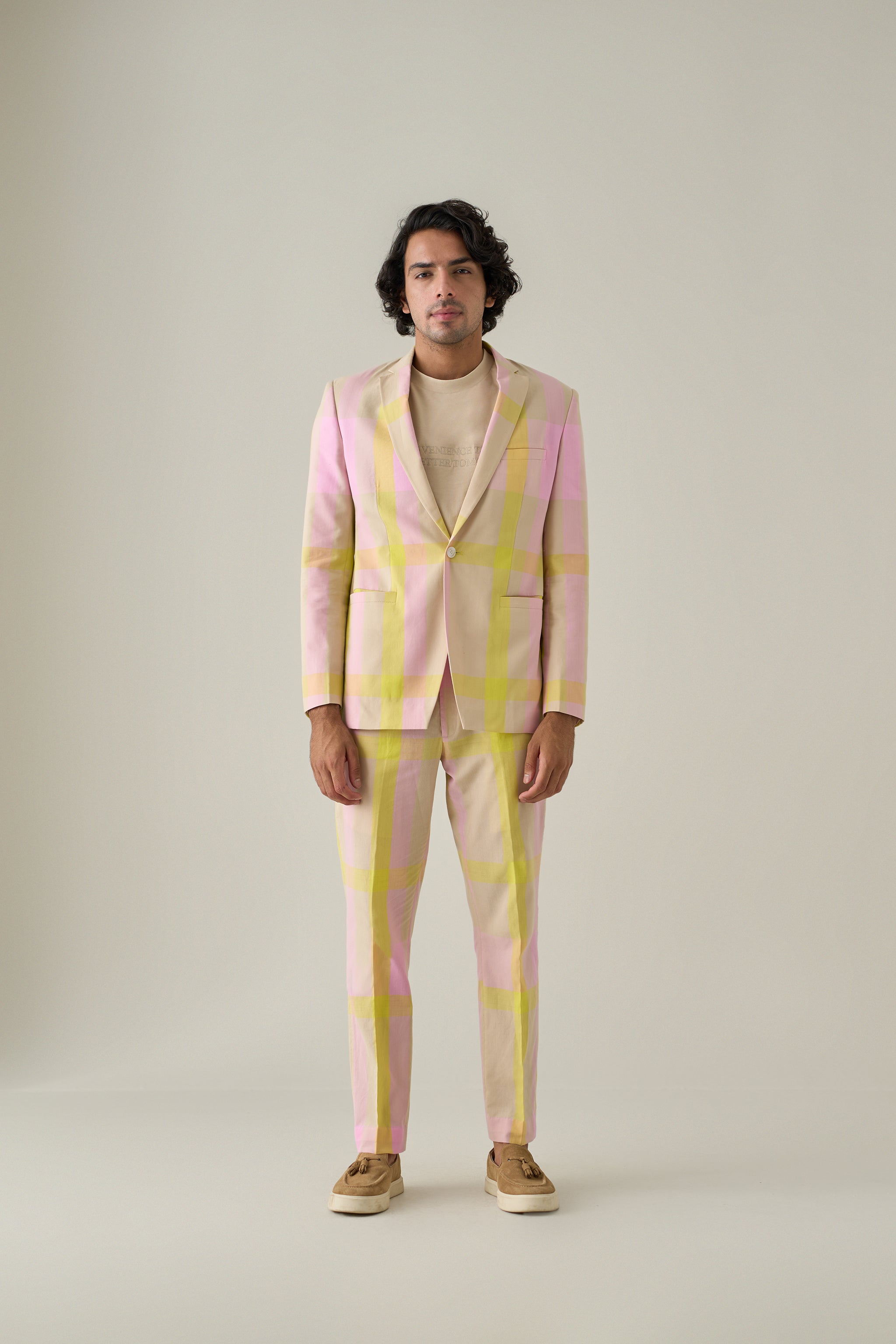 Madras Check Suit