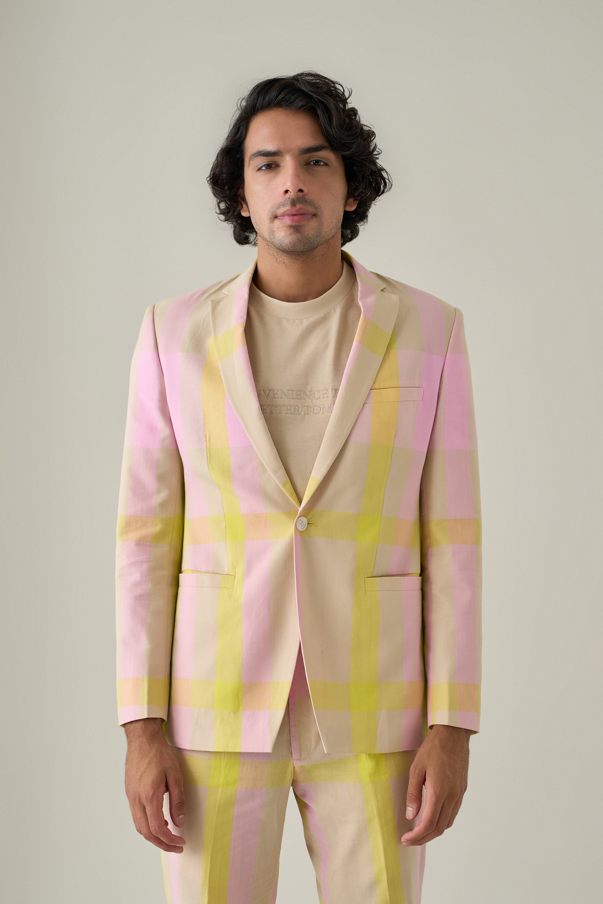 Madras Check Suit