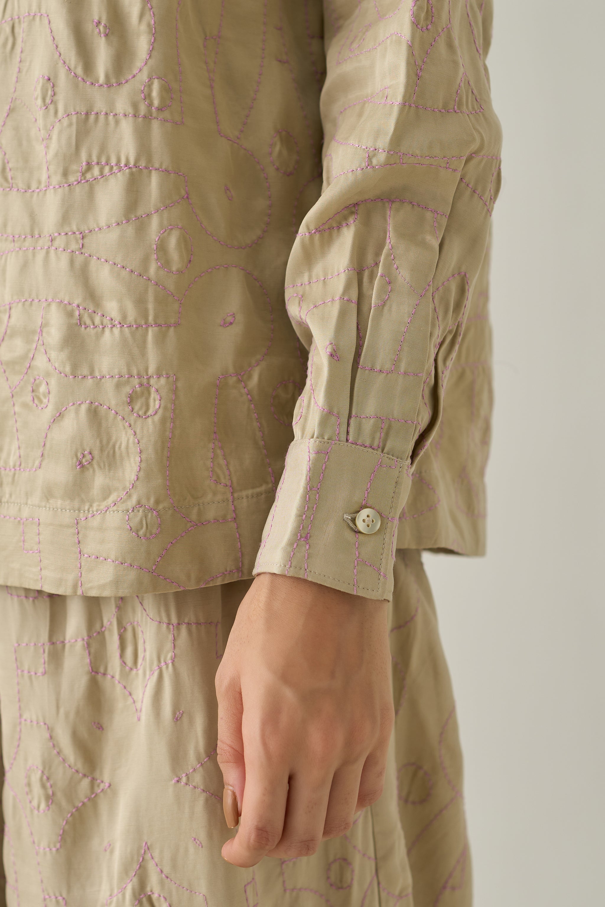 Kolam Boxy Shirt & Bollywood Trousers Co-ord Set