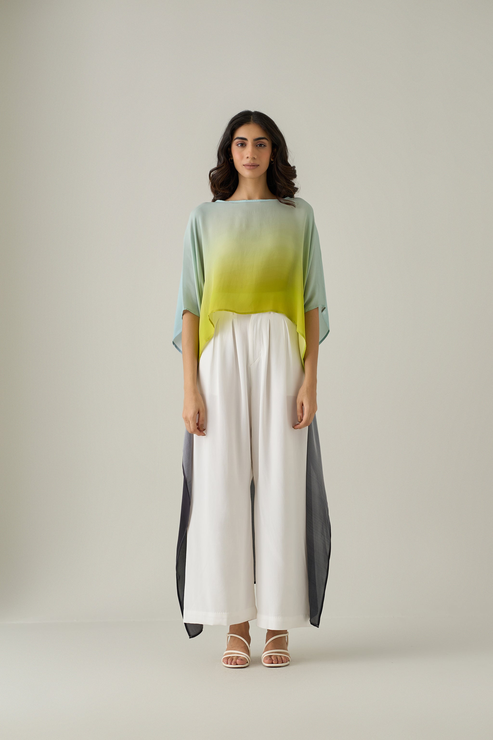 Ombre High Low Kaftan Top