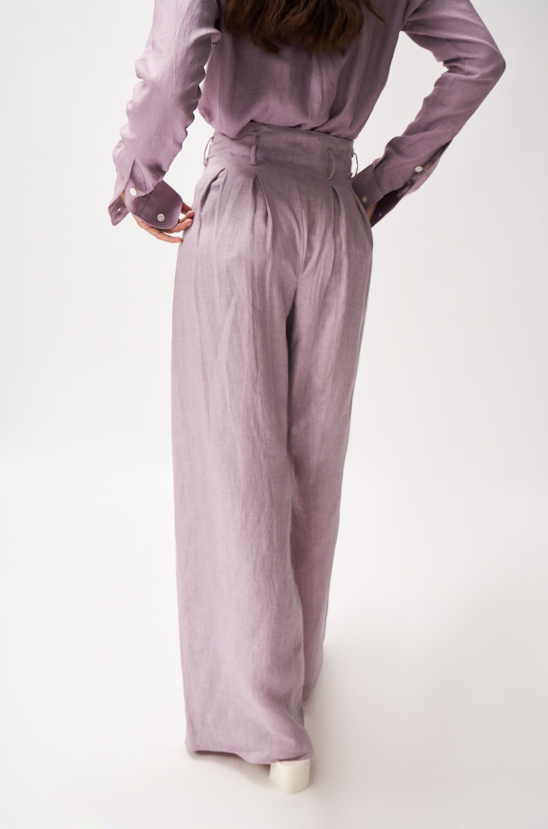 Linen Boxy Shirt + Bollywood Trousers