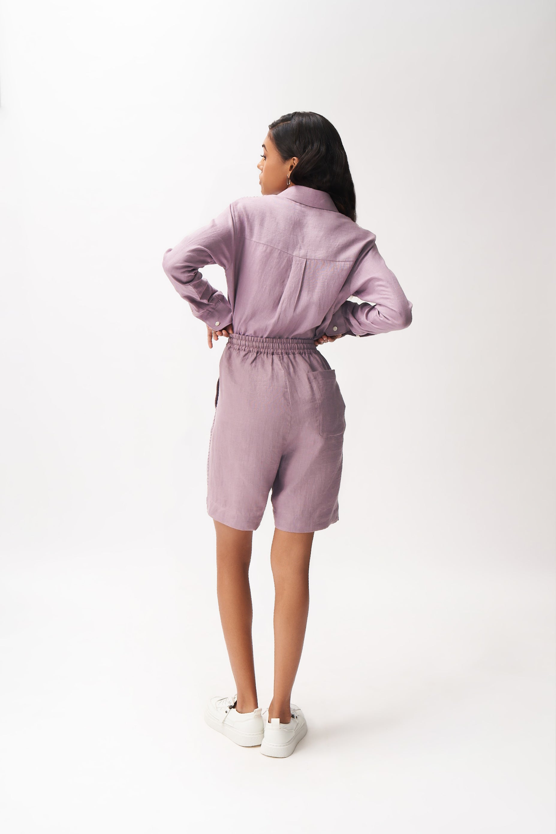Linen Boxy Shirt+ Shorts