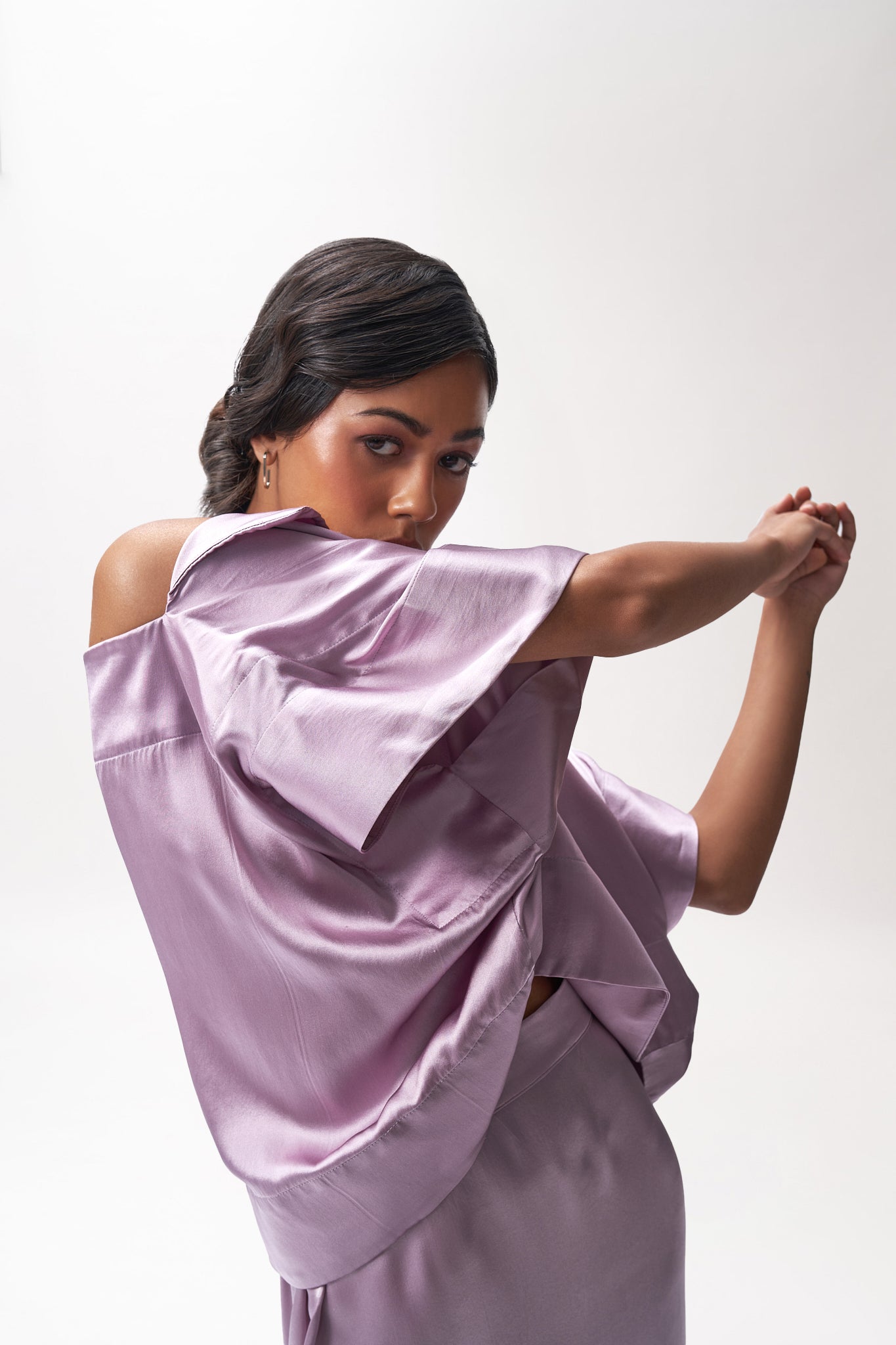 Silk Off-shoulder Top