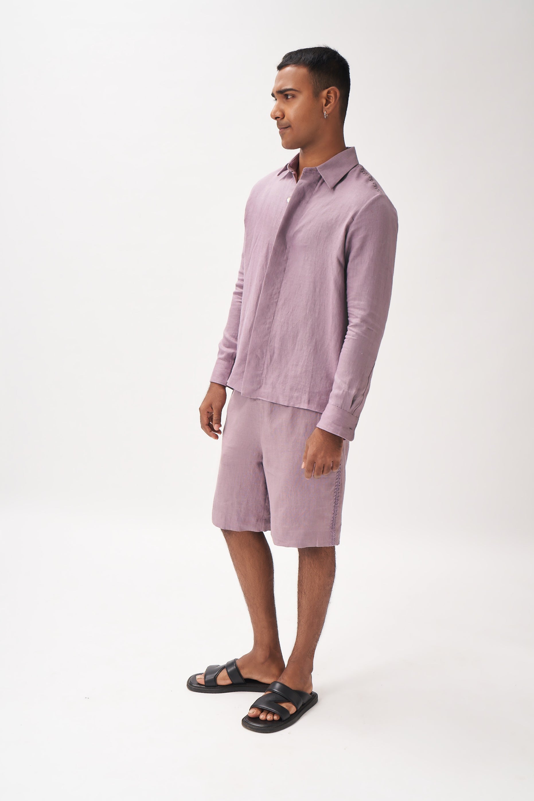 Linen Boxy Shirt + Shorts