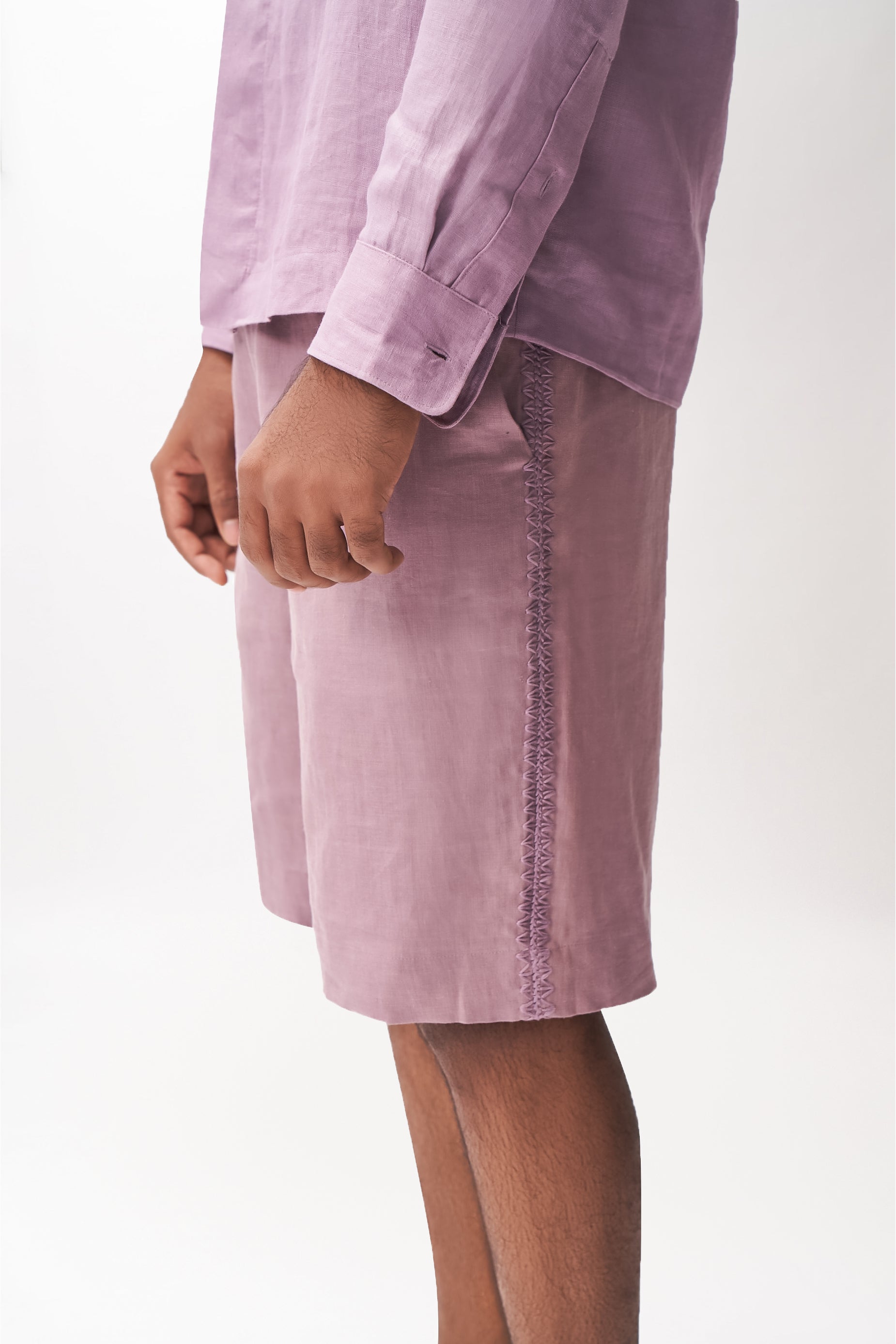 Linen Boxy Shirt + Shorts