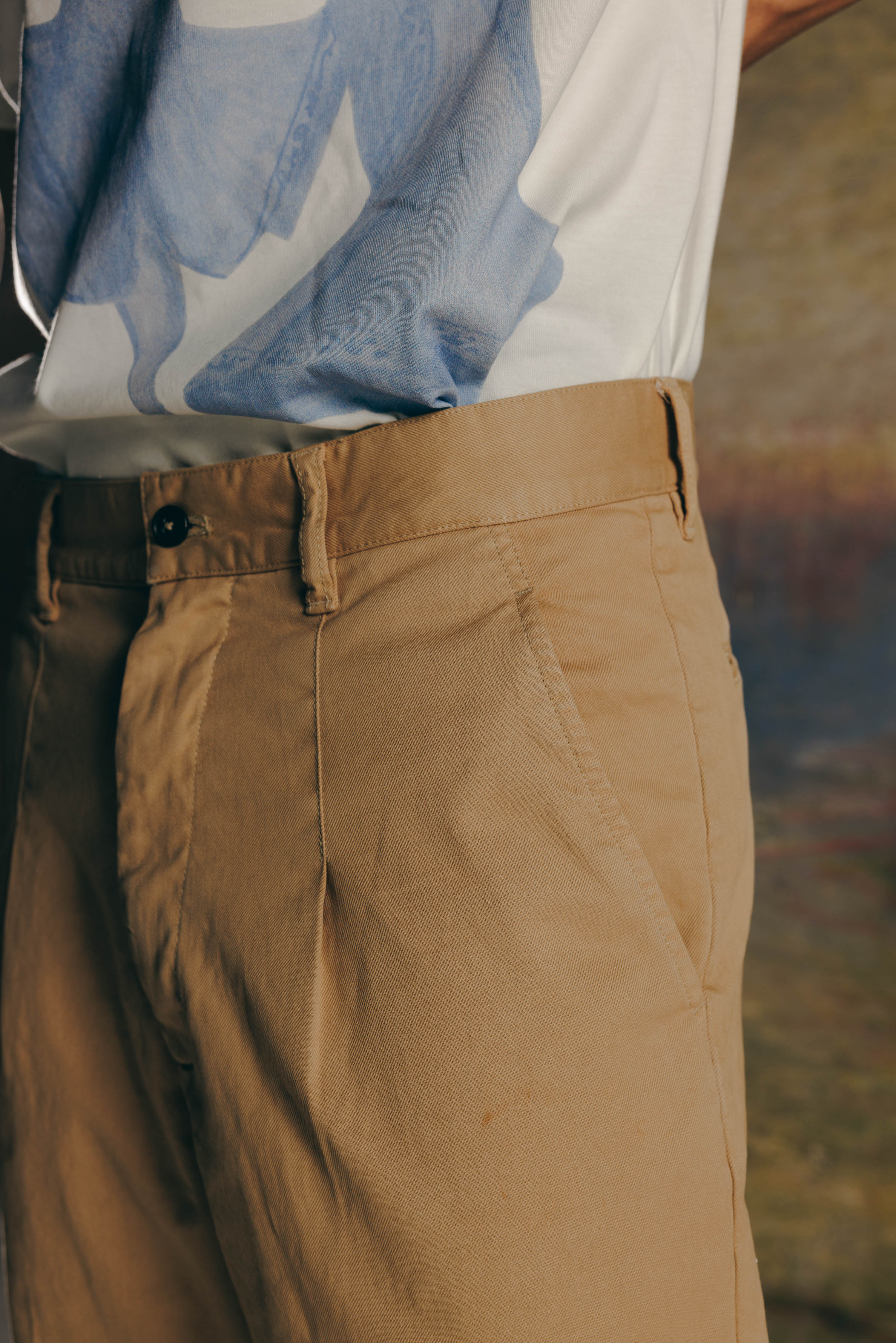 Twill Straight Trousers