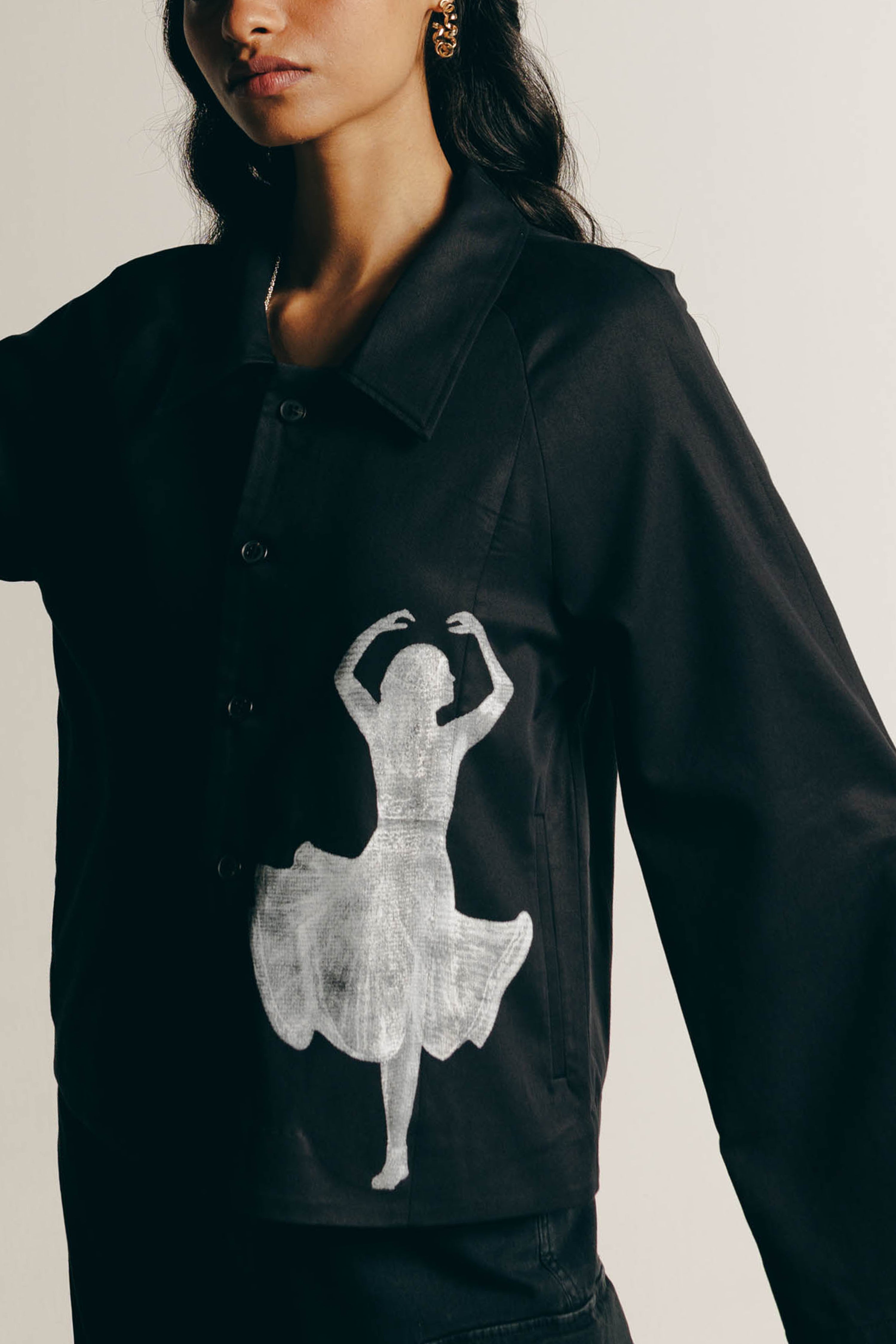 Surrealist Dancing Shacket & Cargo Pants Co-ord
