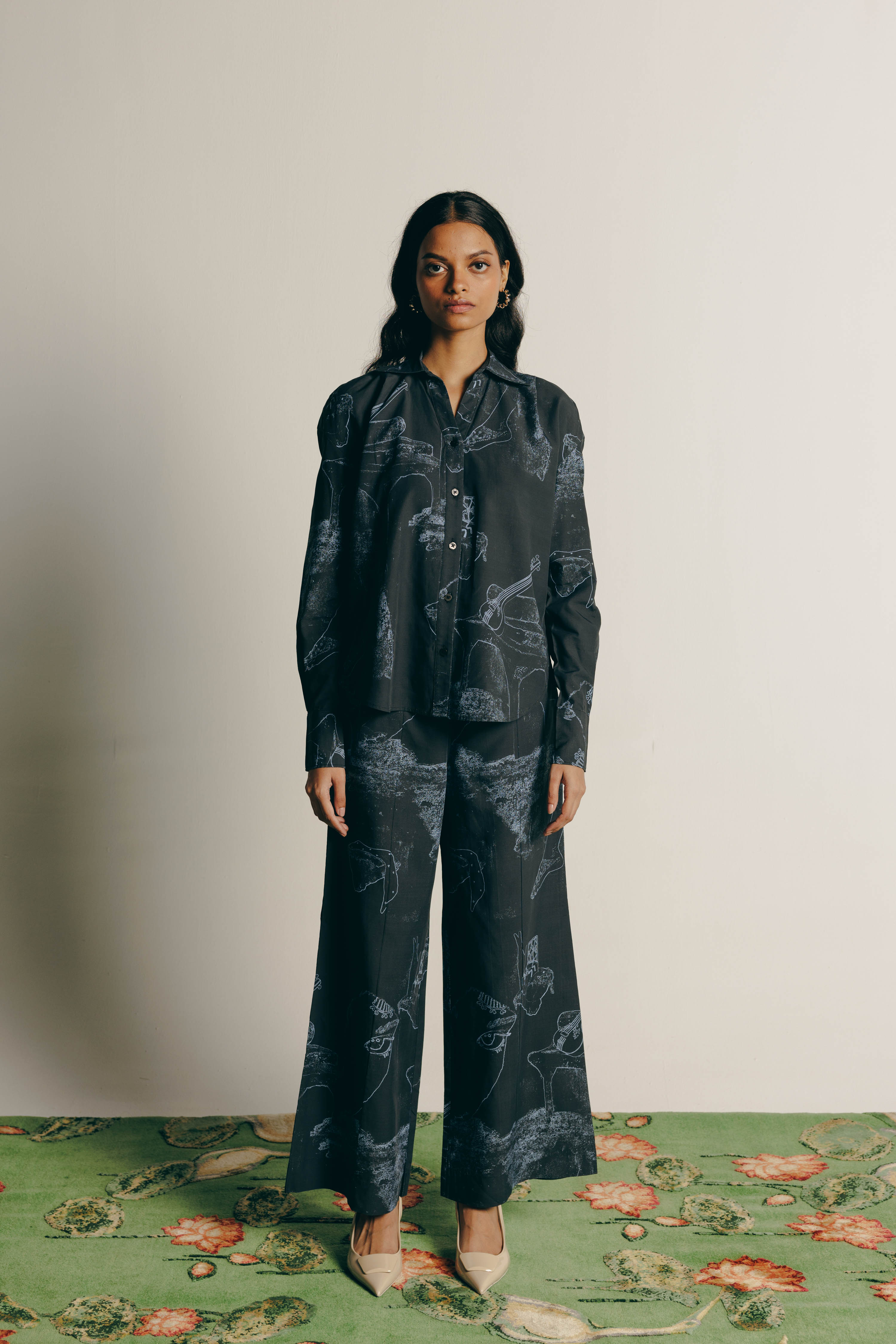 Surrealist Outline Shirt & Pant Co-ord