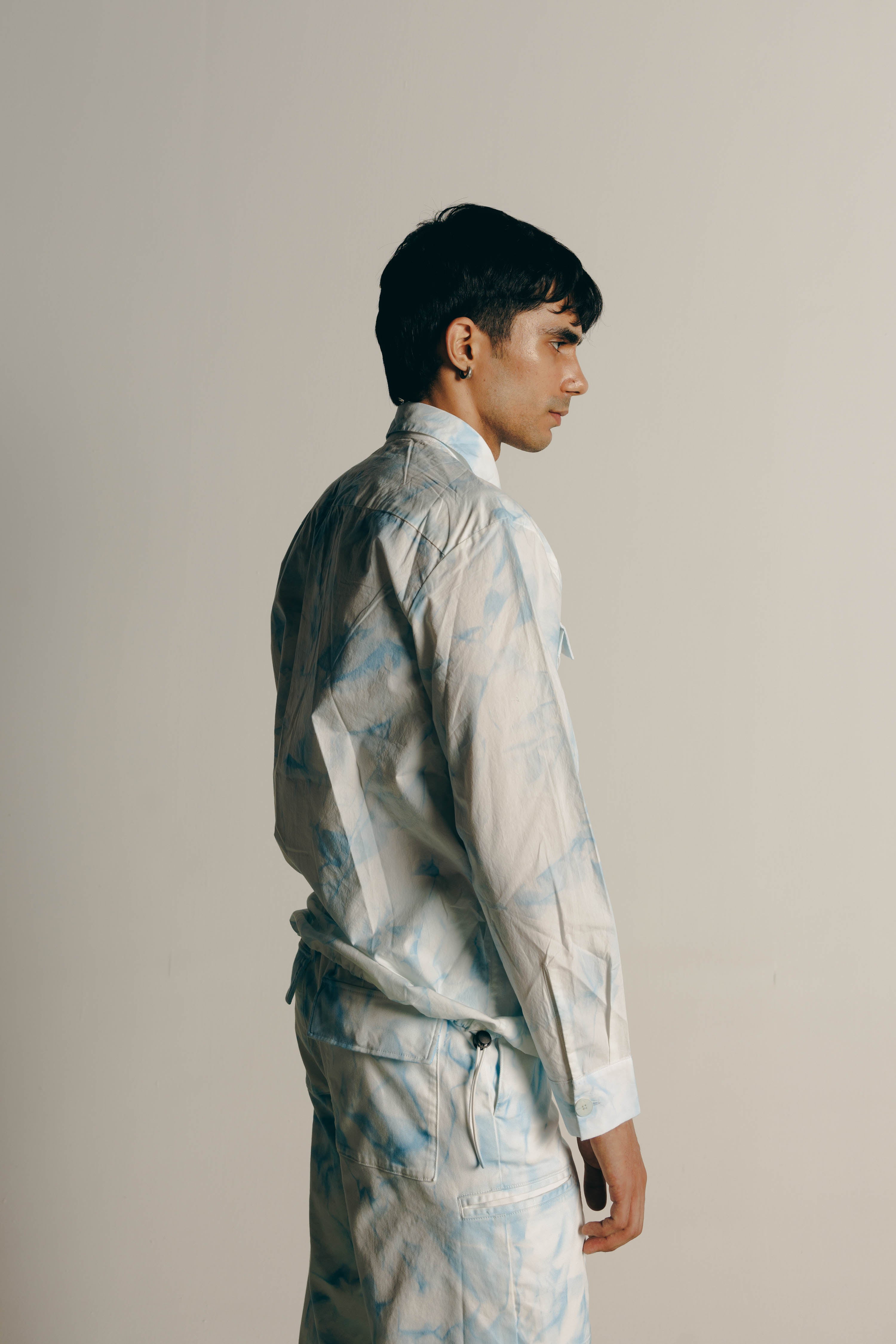 Vintage Haveli Washed Pullover Shirt & Cargo Pants Co-ord